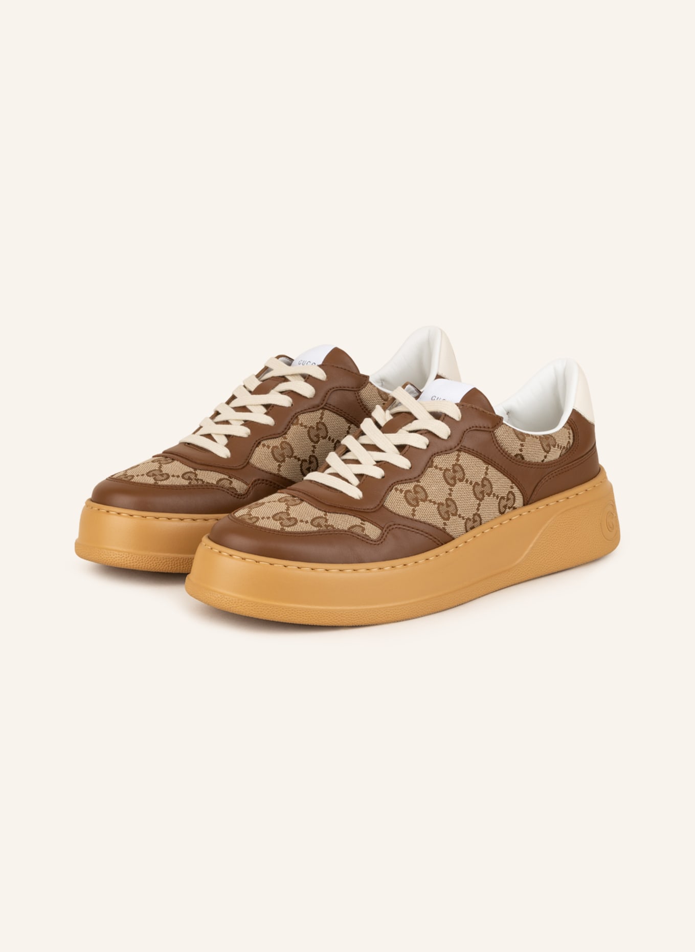 GUCCI Sneakers GG, Color: BROWN/ DARK BROWN/ BEIGE (Image 1)