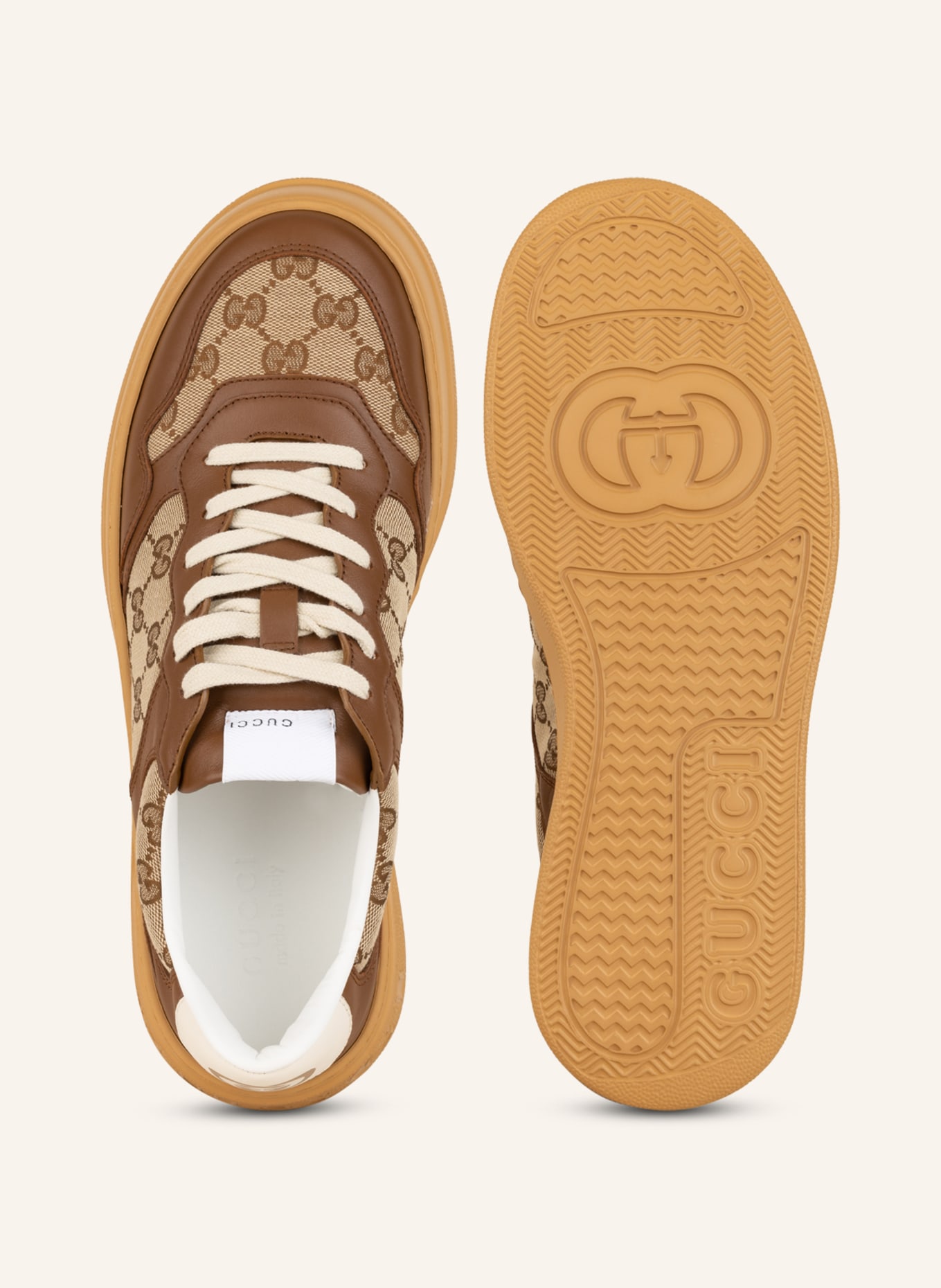 GUCCI Sneakers GG, Color: BROWN/ DARK BROWN/ BEIGE (Image 5)