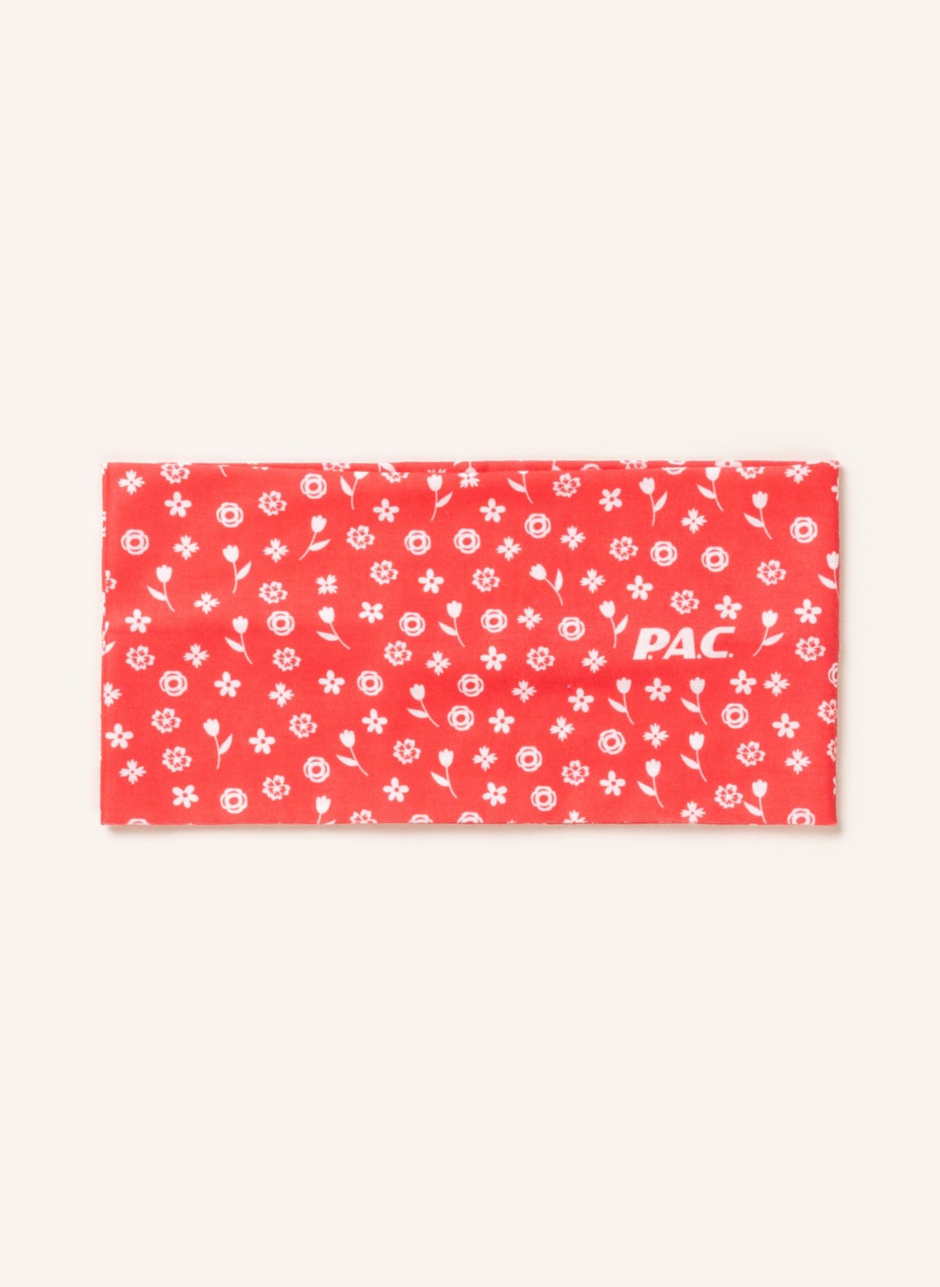 P.A.C. Headband, Color: LIGHT RED/ WHITE (Image 1)
