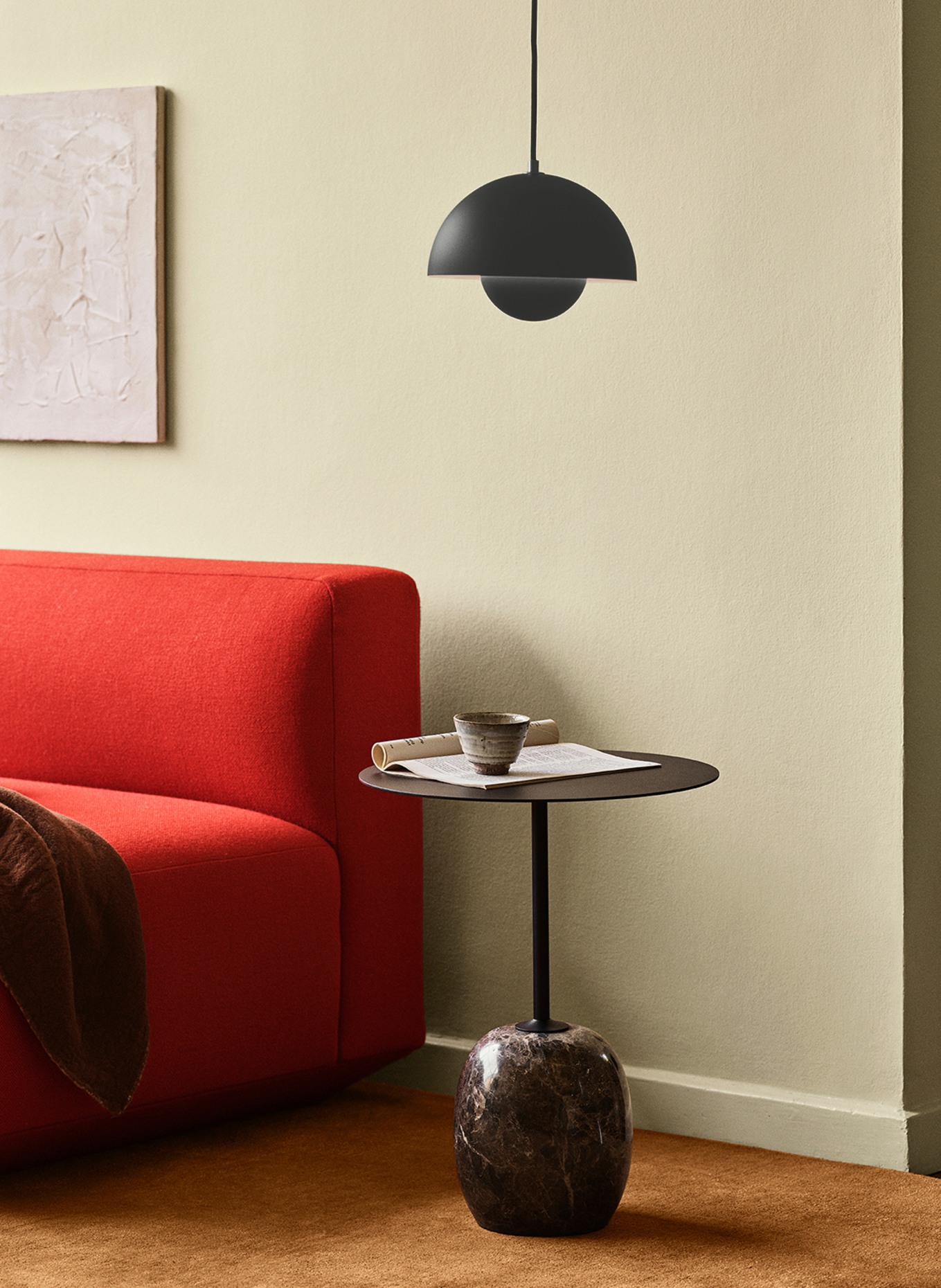 &Tradition Pendelleuchte FLOWERPOT VP1: SCHWARZ