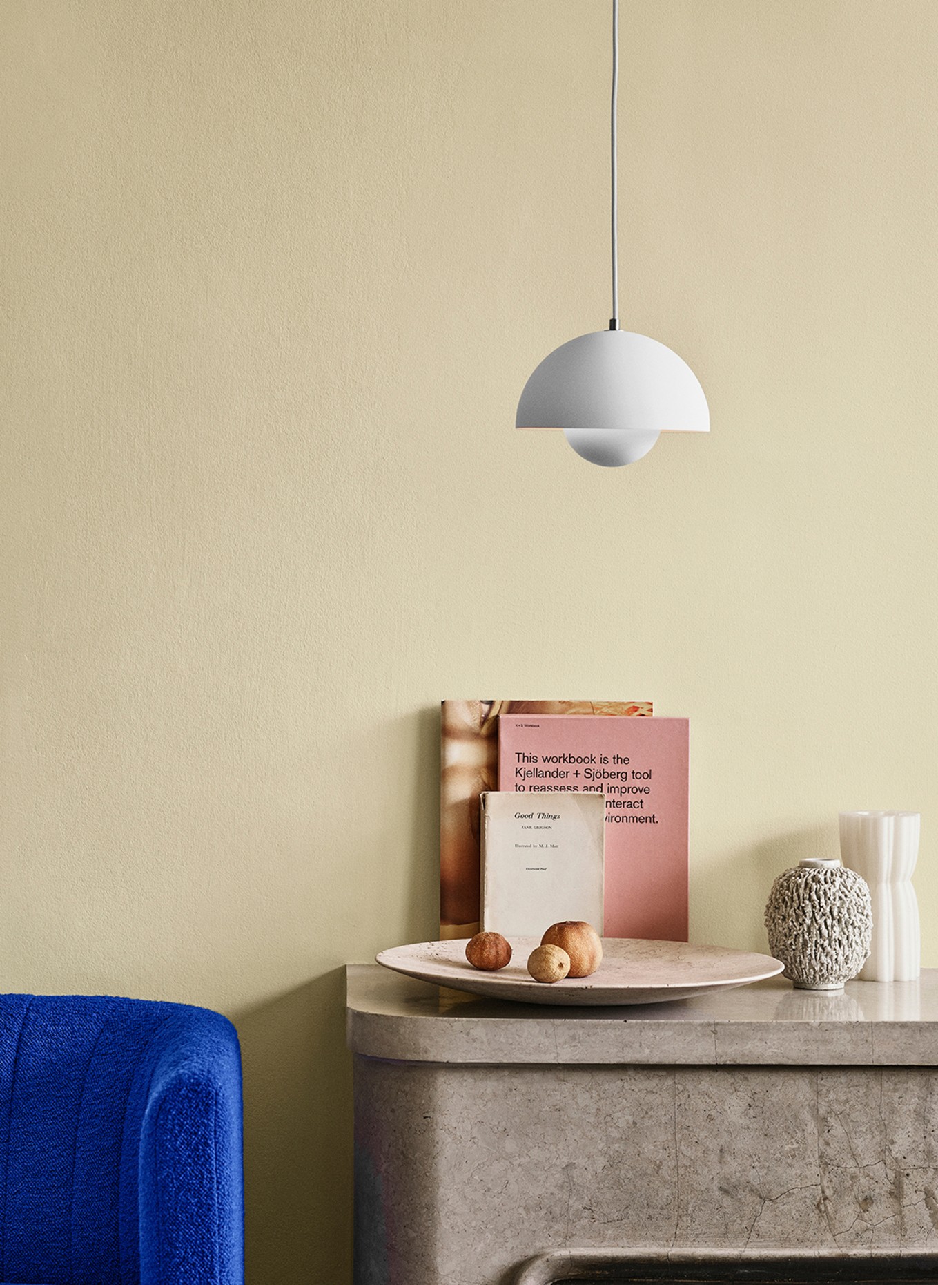 &Tradition Pendelleuchte FLOWERPOT VP1: HELLGRAU