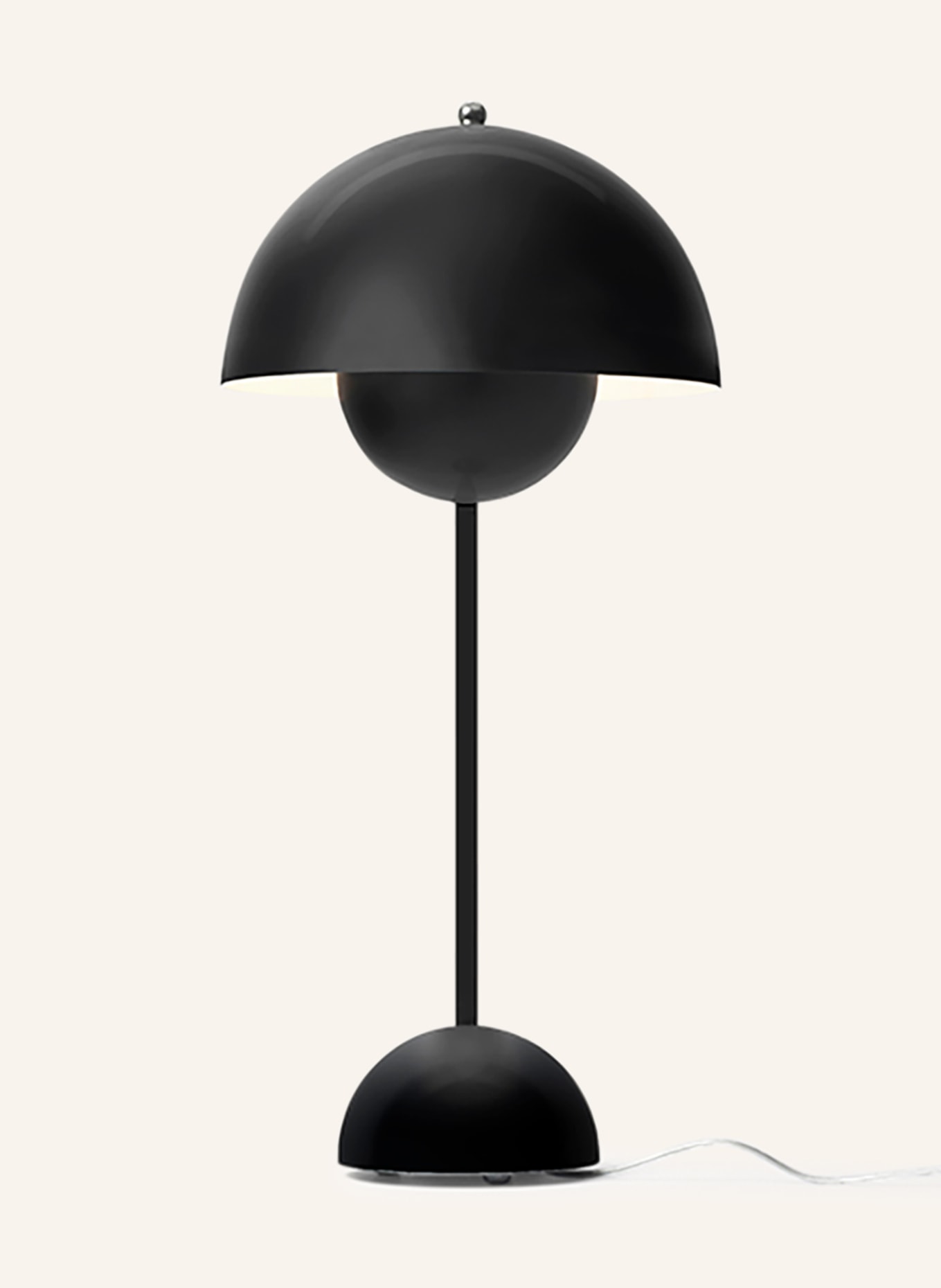 &Tradition Tischleuchte FLOWERPOT VP3: SCHWARZ