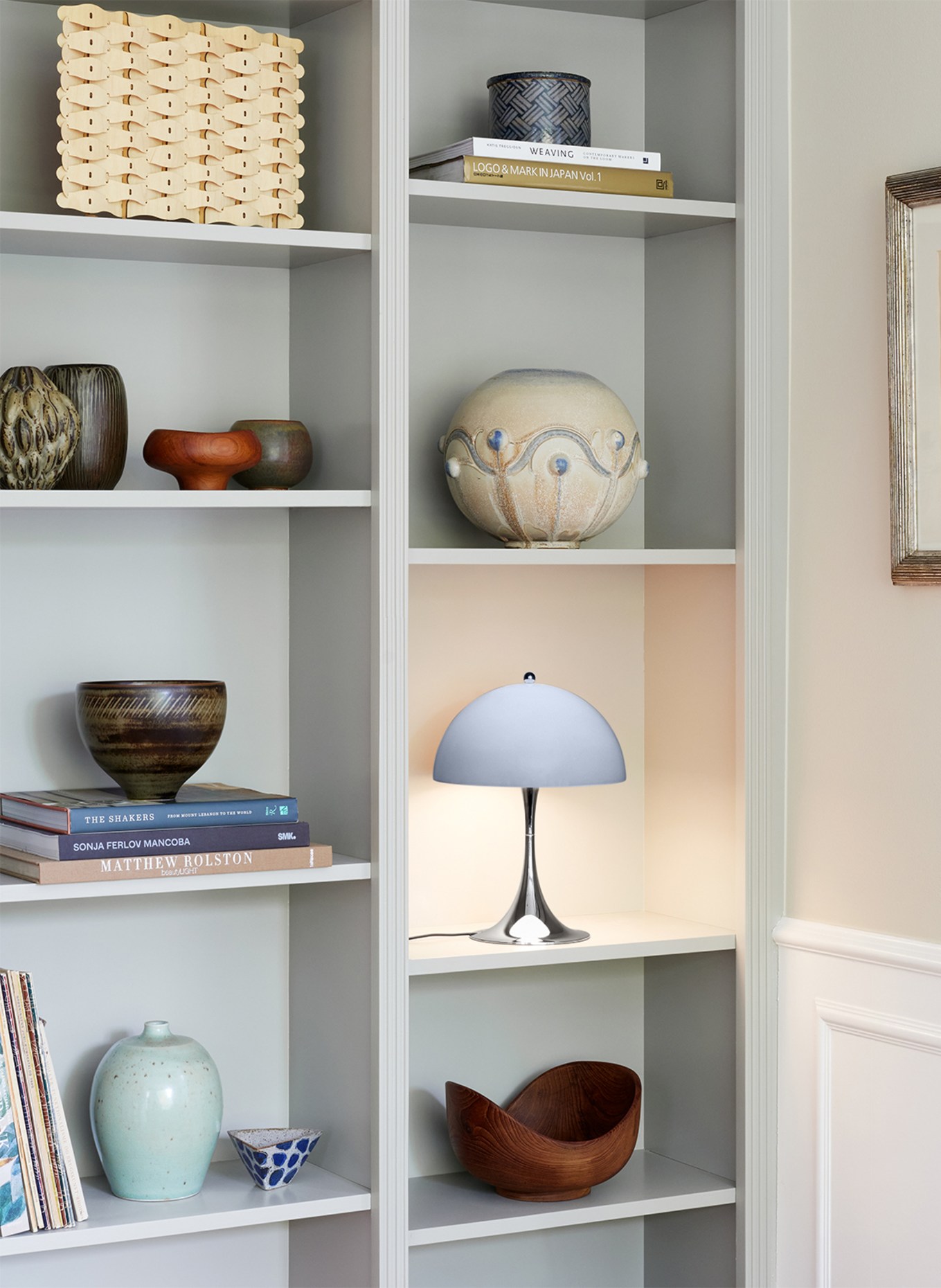 louis poulsen Tischleuchte PANTHELLA MINI: BLAUGRAU