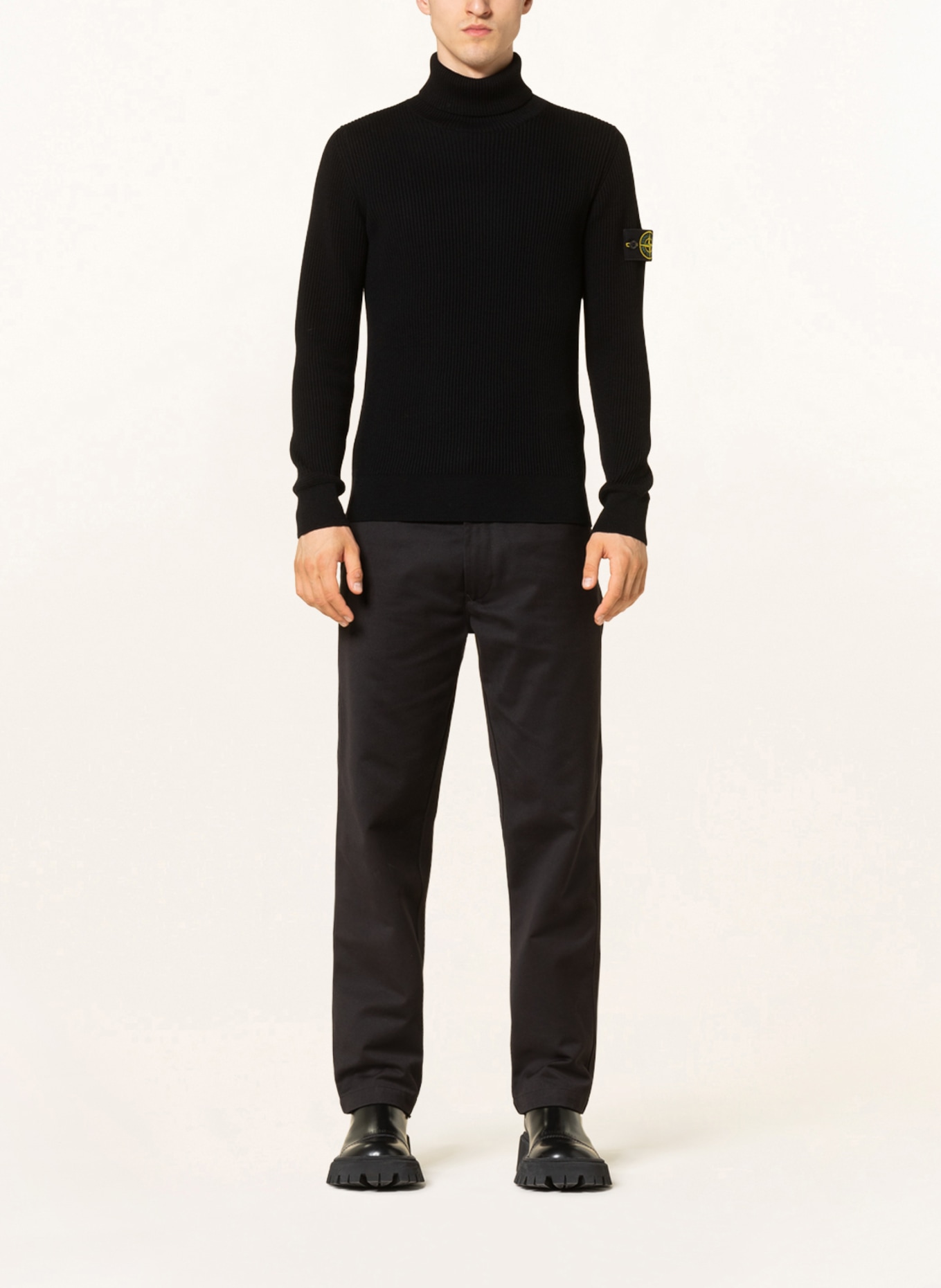 Stone island black 2024 turtleneck