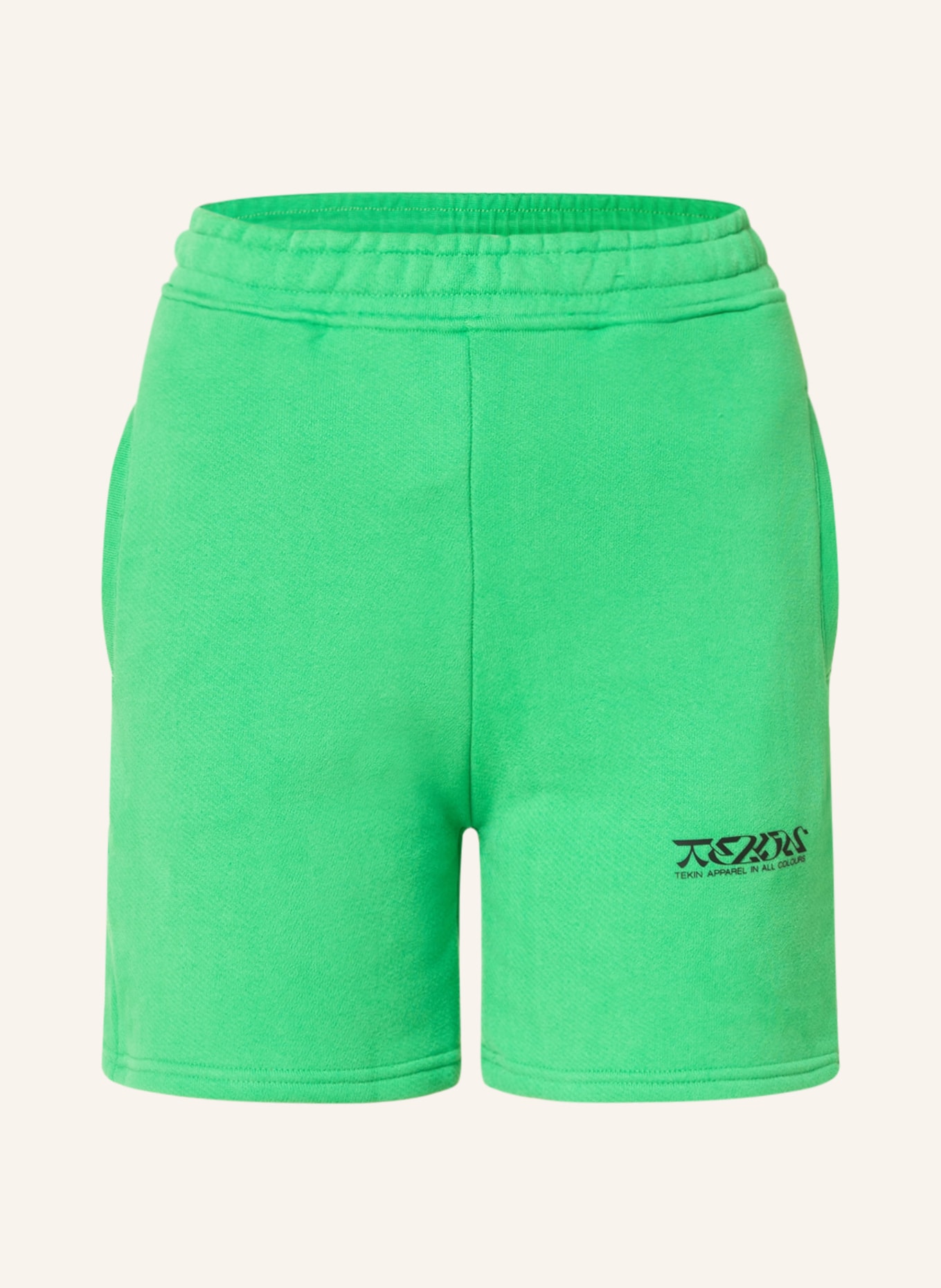 TEKIN APPAREL Sweat shorts, Color: NEON GREEN (Image 1)