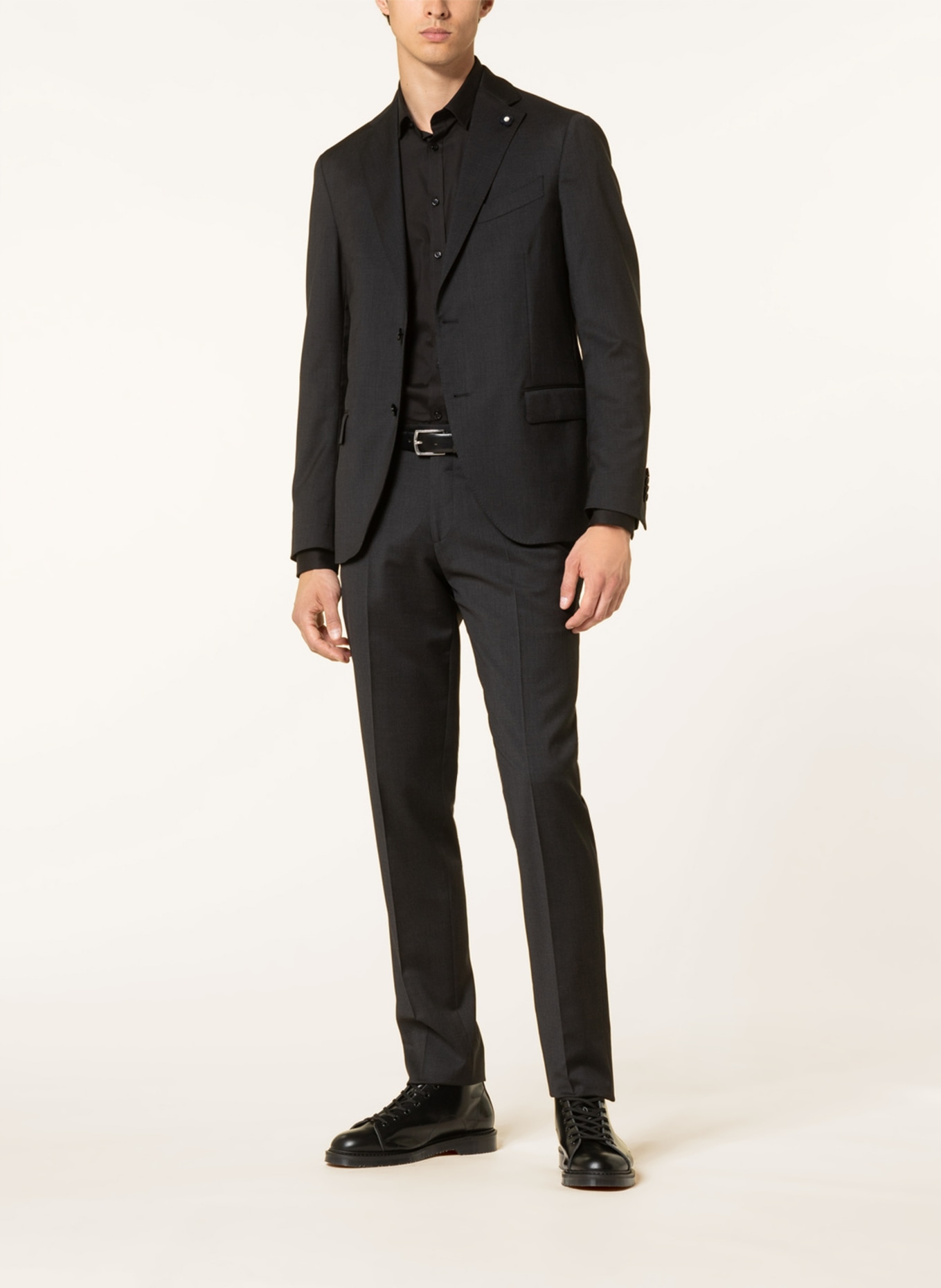 LARDINI Suit trousers slim fit, Color: 950 ANTHRA (Image 2)