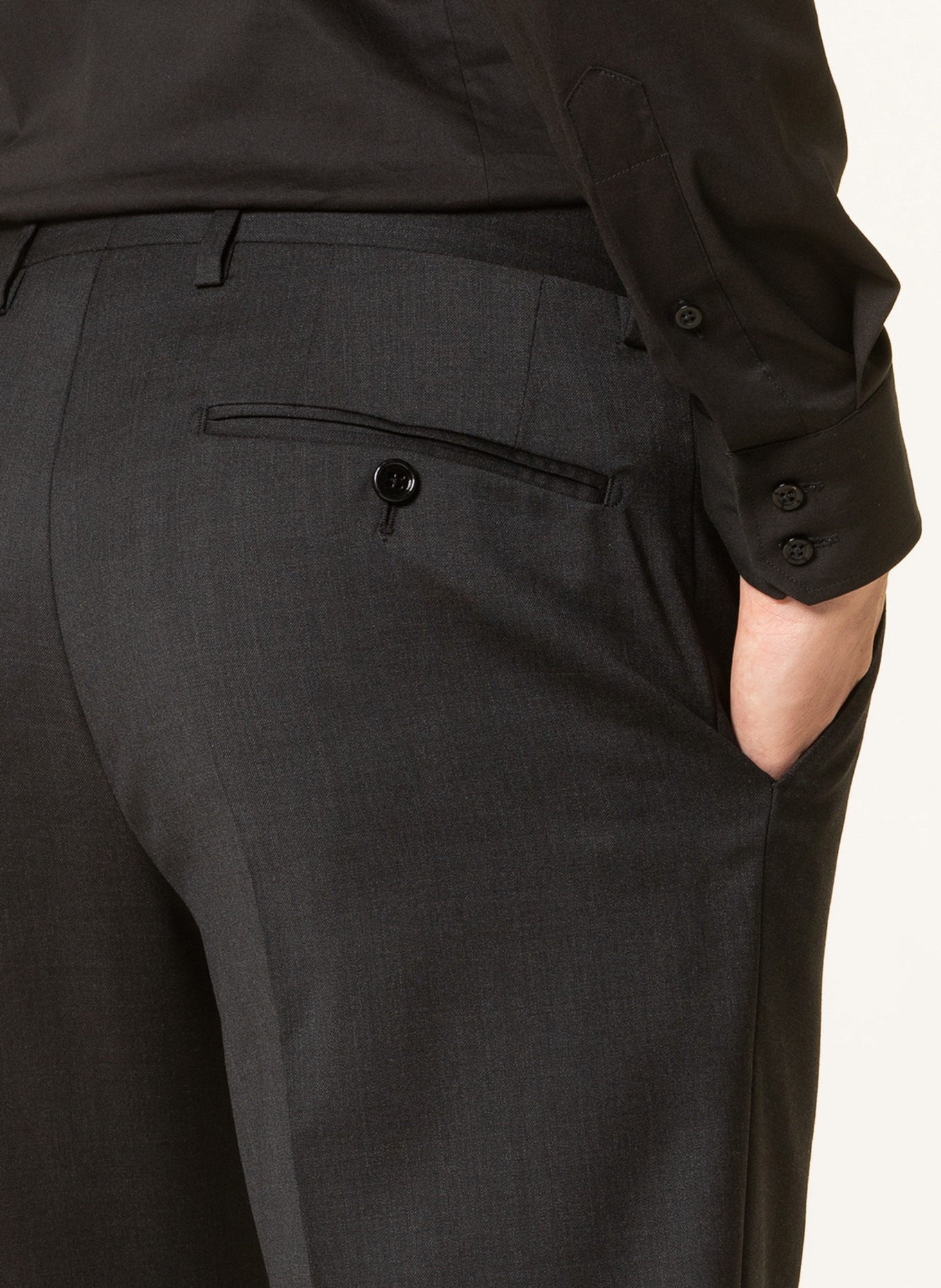 LARDINI Suit trousers slim fit, Color: 950 ANTHRA (Image 6)