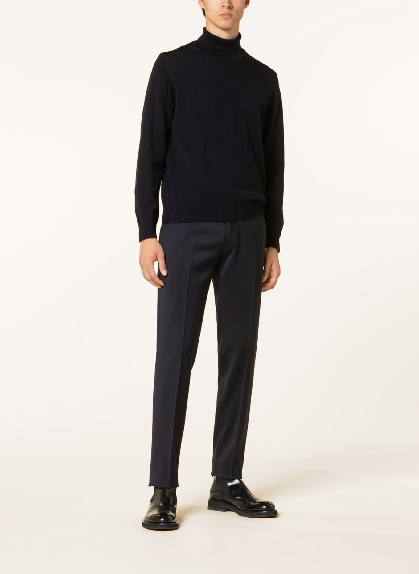 LARDINI Suit trousers slim fit, Color: 850 Blu (Image 3)