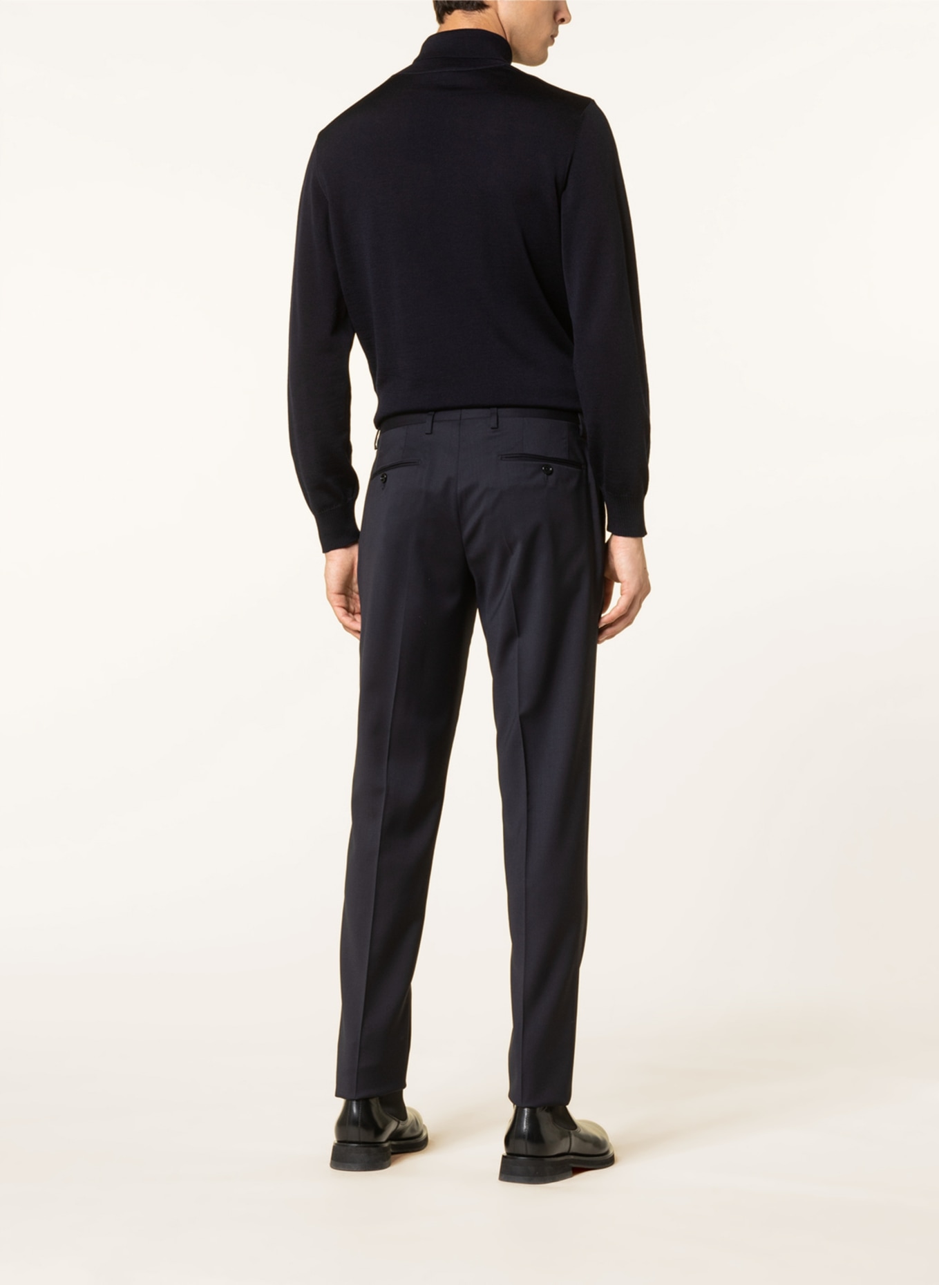 LARDINI Suit trousers slim fit, Color: 850 Blu (Image 4)