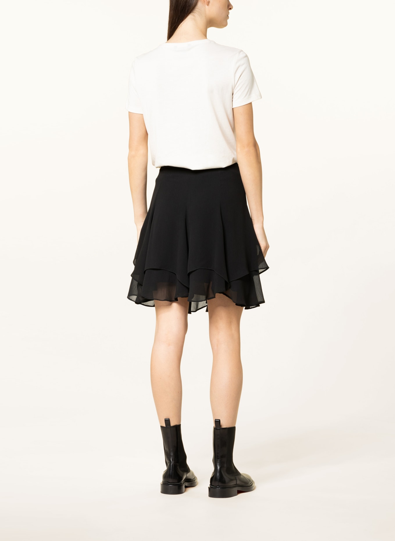 LAUREN RALPH LAUREN Skirt with frills, Color: BLACK (Image 3)