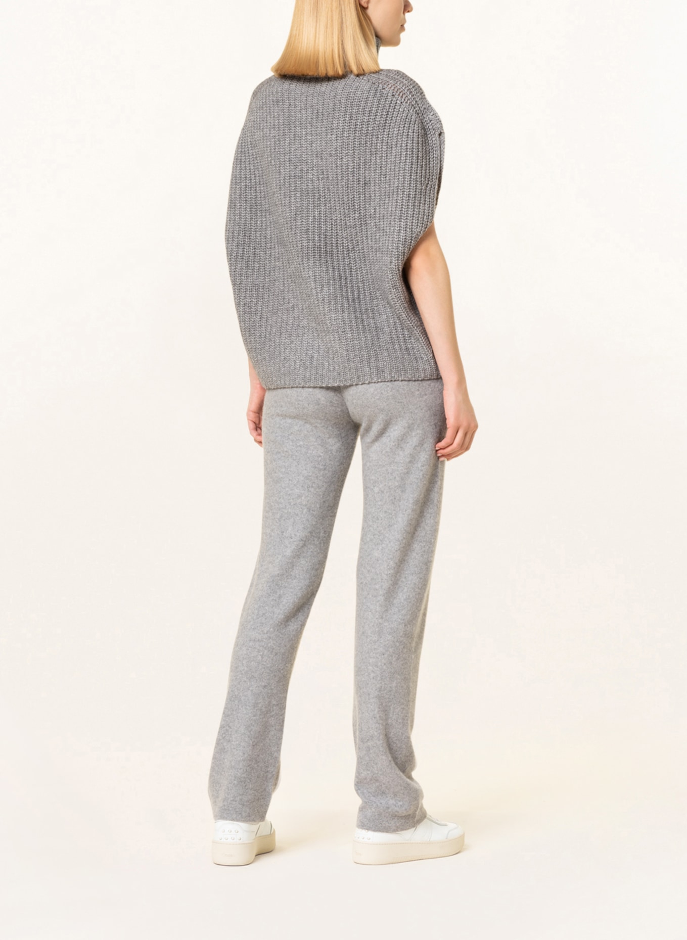 lilienfels Sweater vest with cashmere, Color: LIGHT GRAY (Image 3)