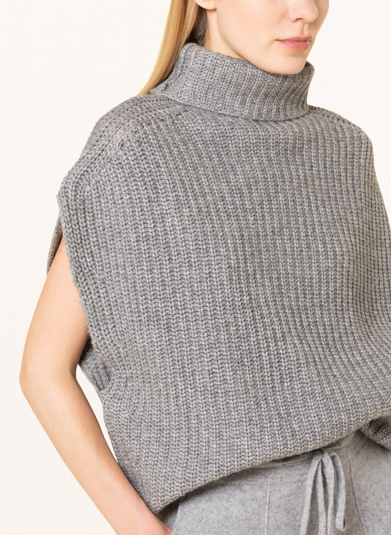 lilienfels Sweater vest with cashmere, Color: LIGHT GRAY (Image 4)