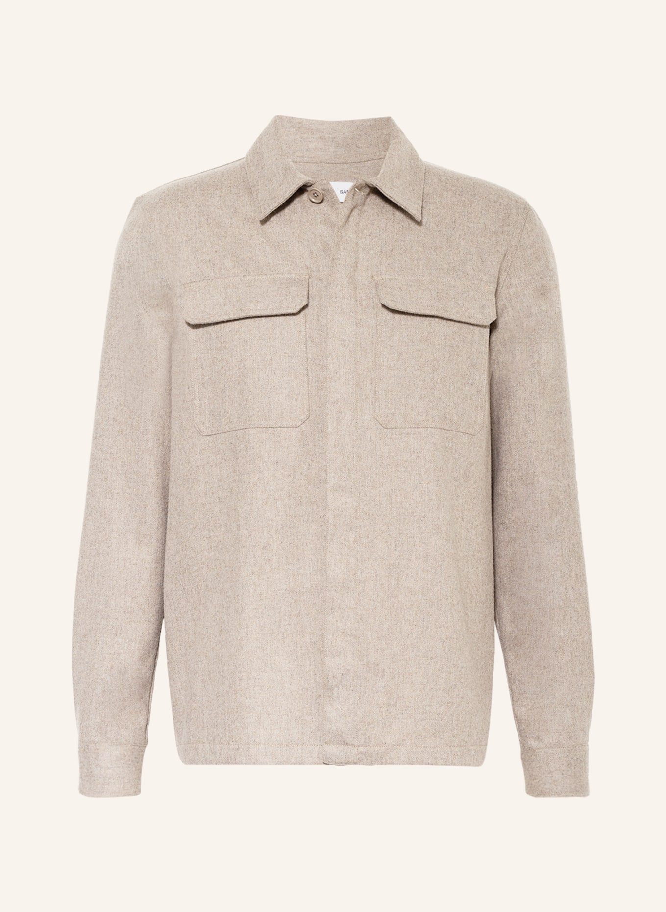 Wool flannel jacket men's clearance