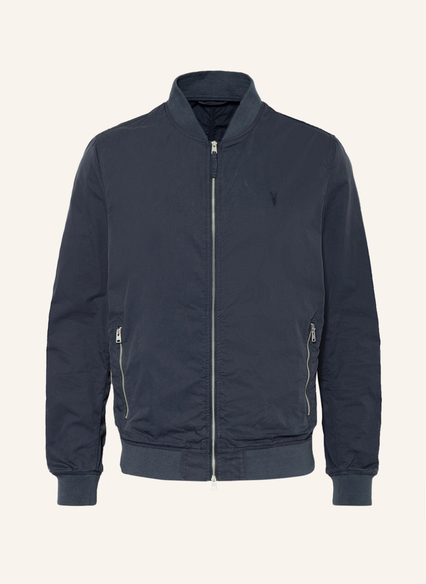 ALLSAINTS Bomber jacket BASSETT, Color: DARK BLUE (Image 1)