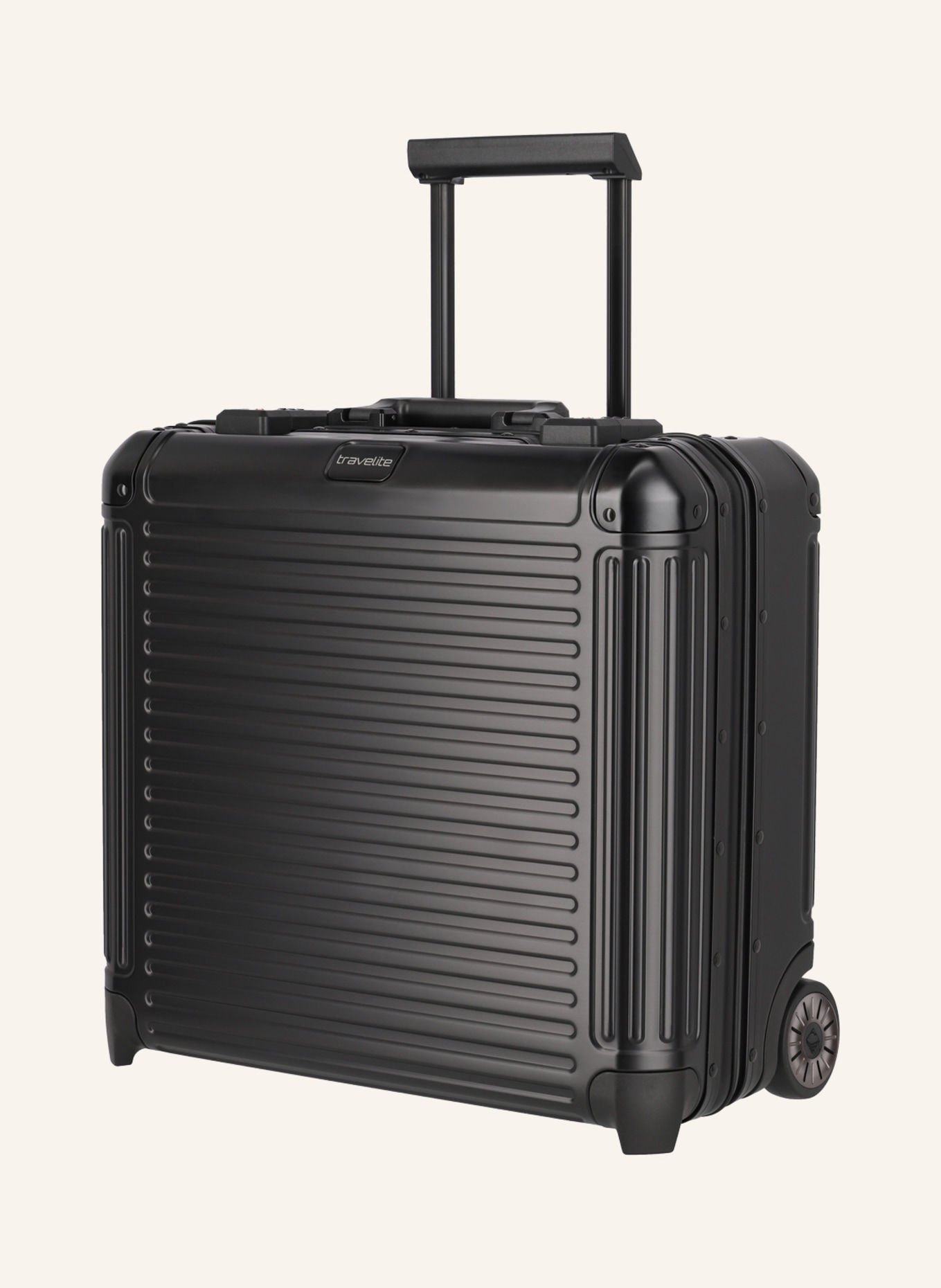 travelite Biznesowa walizka na kółkach NEXT z kieszenią na laptop, Kolor: CZARNY (Obrazek 1)