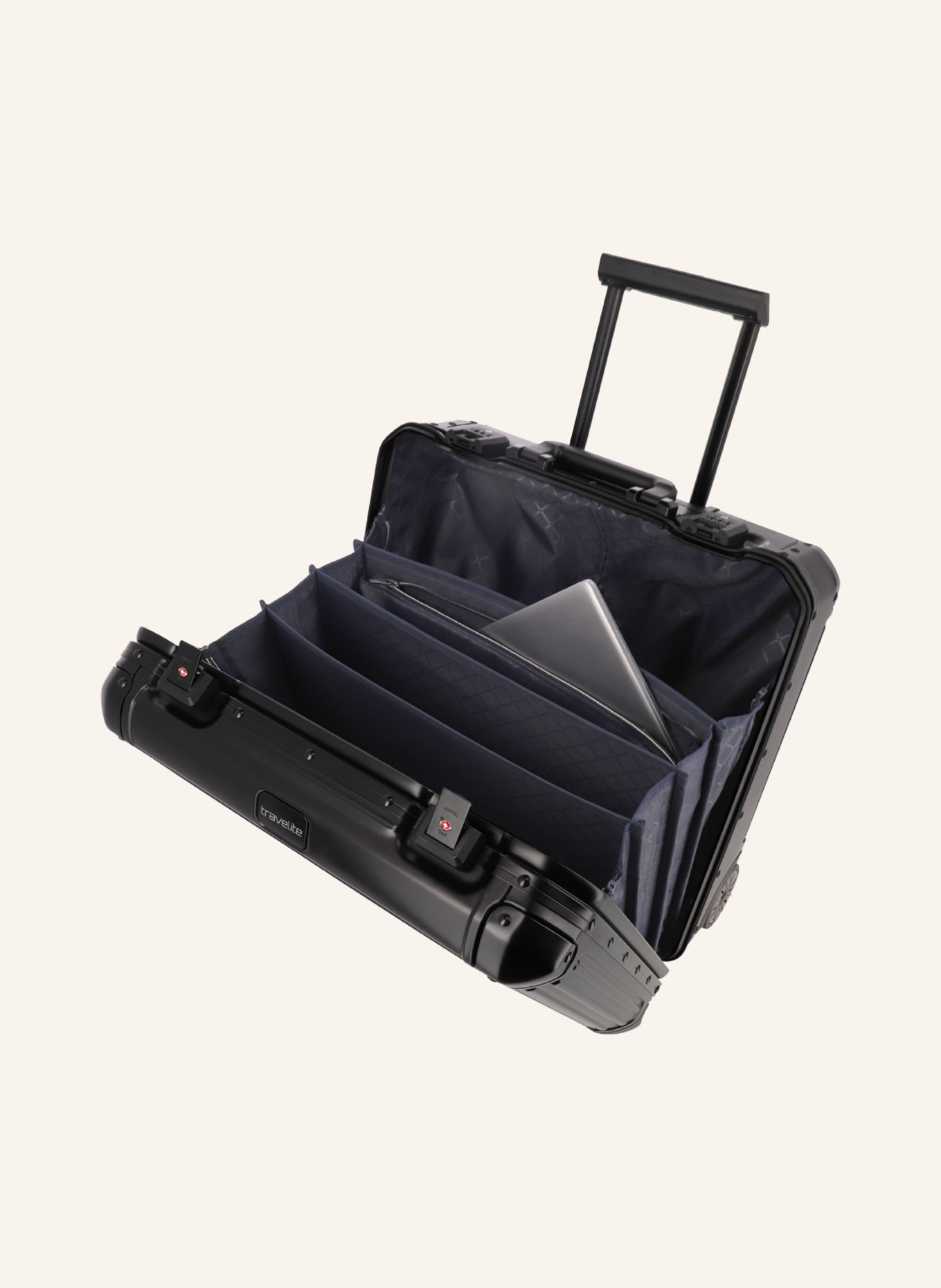 travelite Biznesowa walizka na kółkach NEXT z kieszenią na laptop, Kolor: CZARNY (Obrazek 2)
