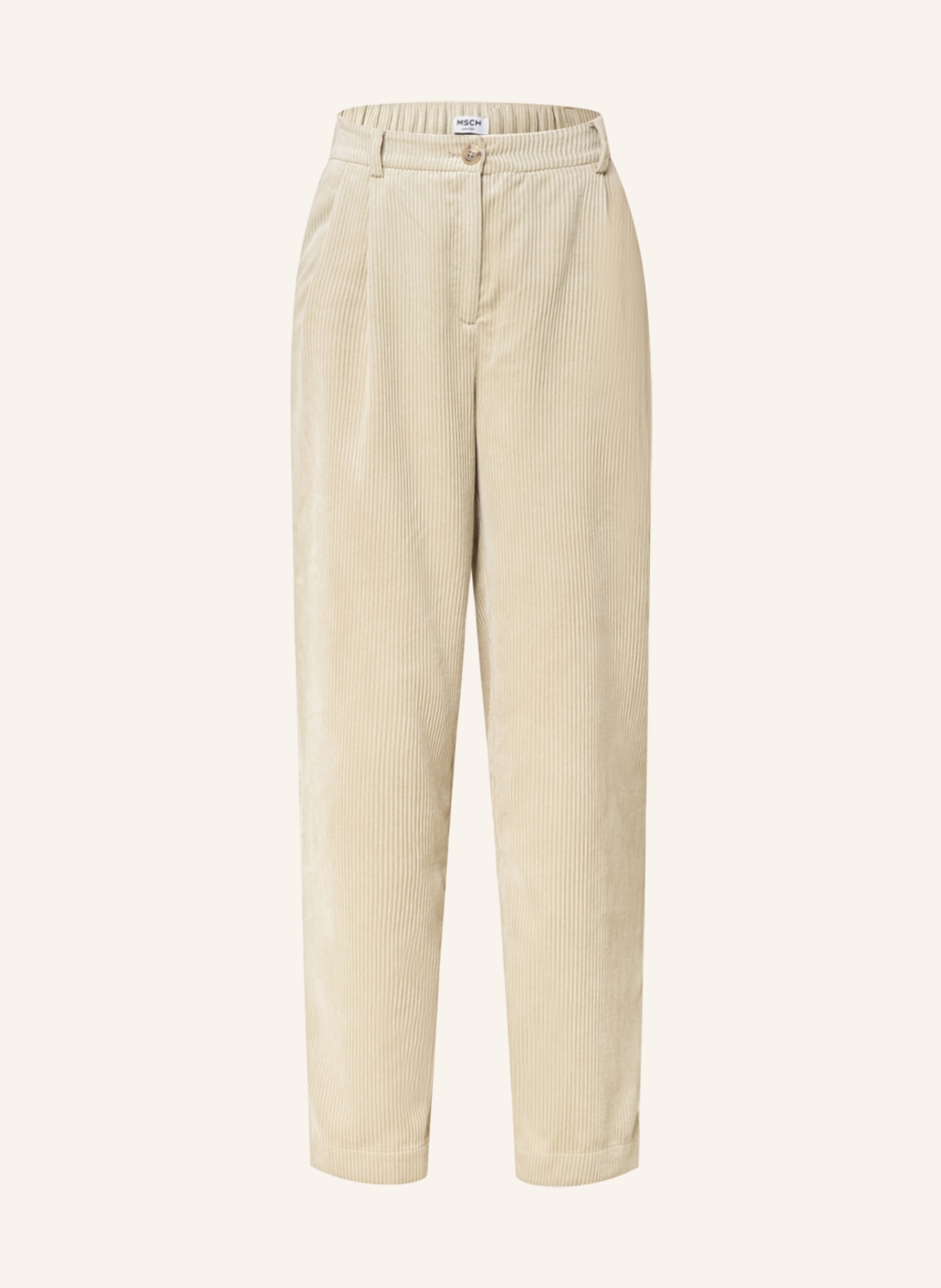 MSCH COPENHAGEN Corduroy trousers ILIVIA JEPPI , Color: BEIGE (Image 1)