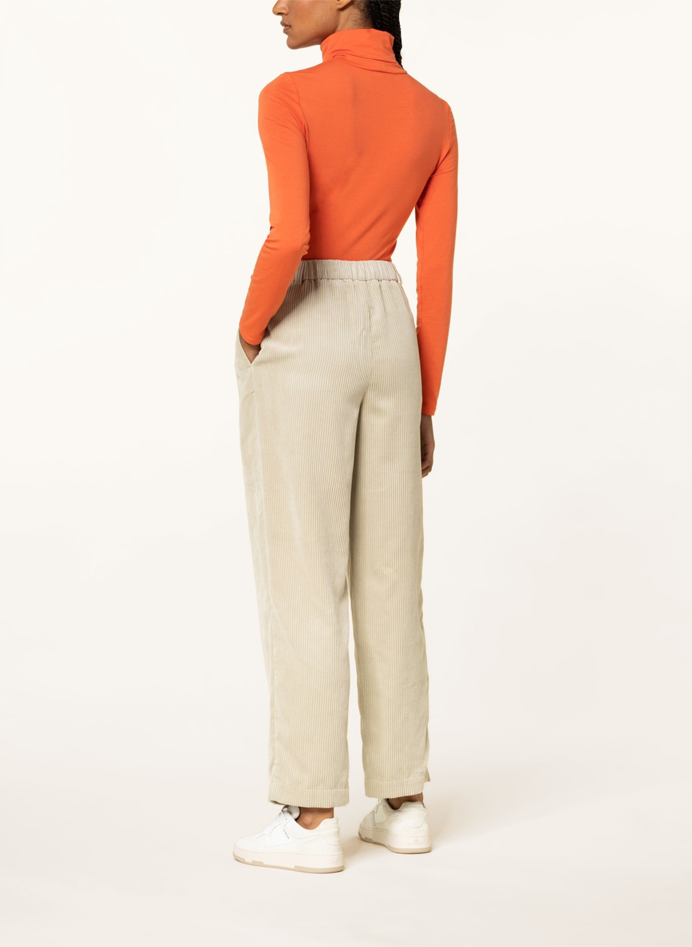 MSCH COPENHAGEN Spodnie sztruksowe ILIVIA JEPPI , Kolor: BEŻOWY (Obrazek 3)