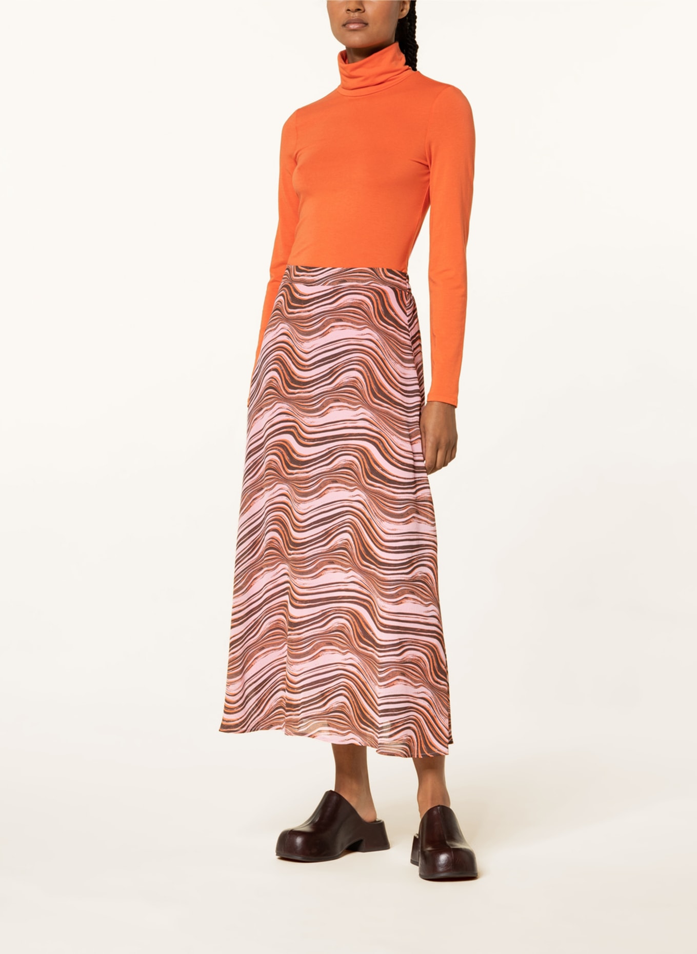MSCH COPENHAGEN Skirt, Color: PINK/ BROWN/ ORANGE (Image 2)