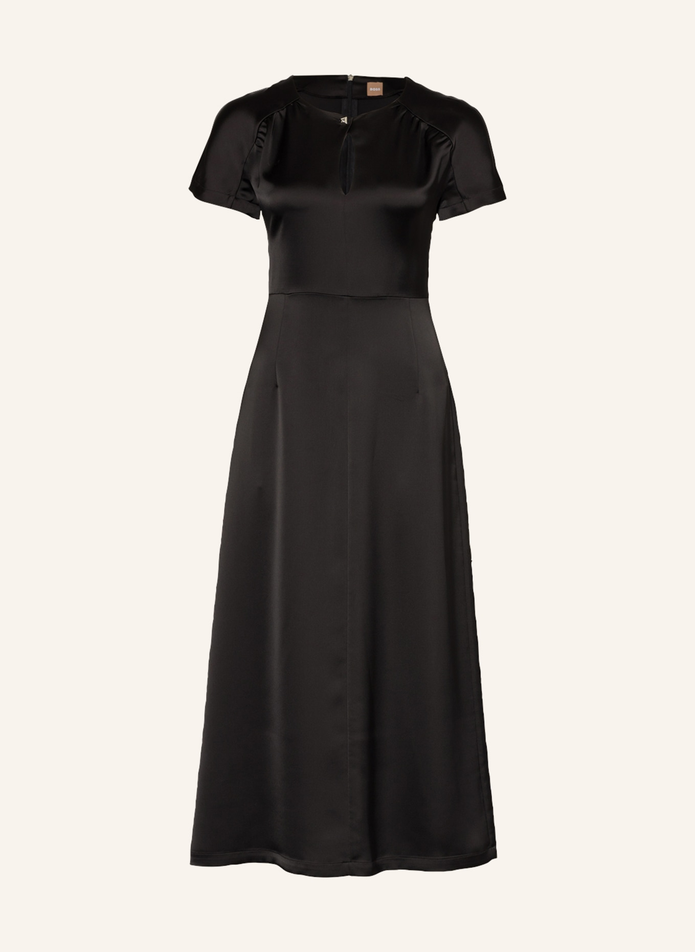 BOSS Satin dress DIDEKA, Color: BLACK (Image 1)