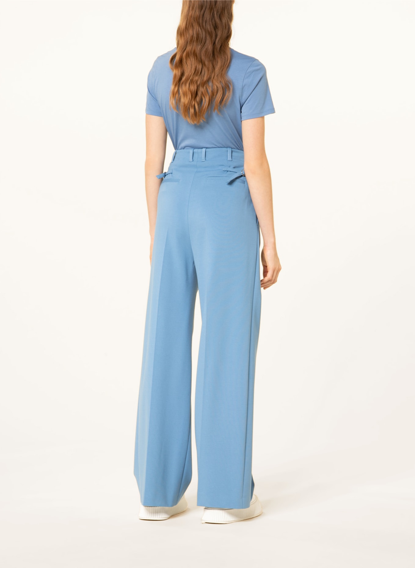 BOSS Wide leg trousers TISTANY , Color: BLUE (Image 3)