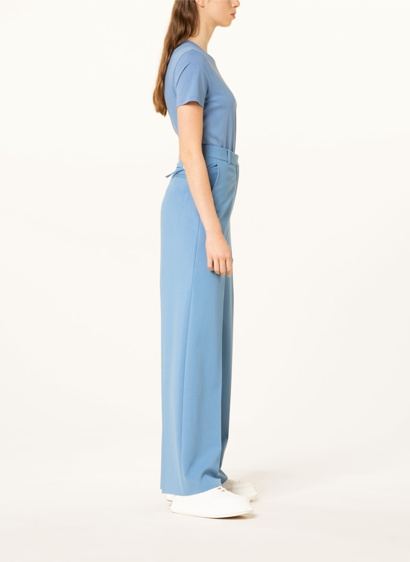 BOSS Wide leg trousers TISTANY , Color: BLUE (Image 4)