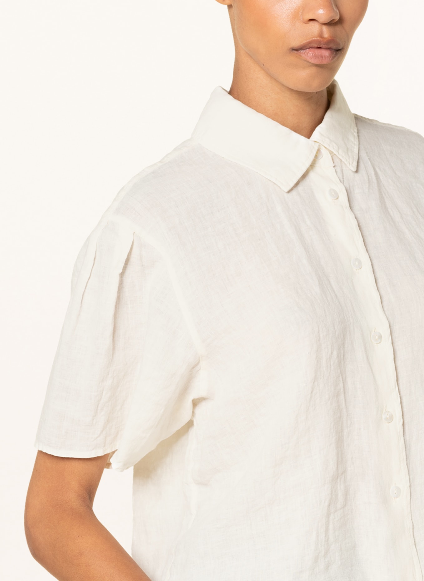 American Vintage Shirt blouse IVYBO made of linen, Color: ECRU (Image 4)