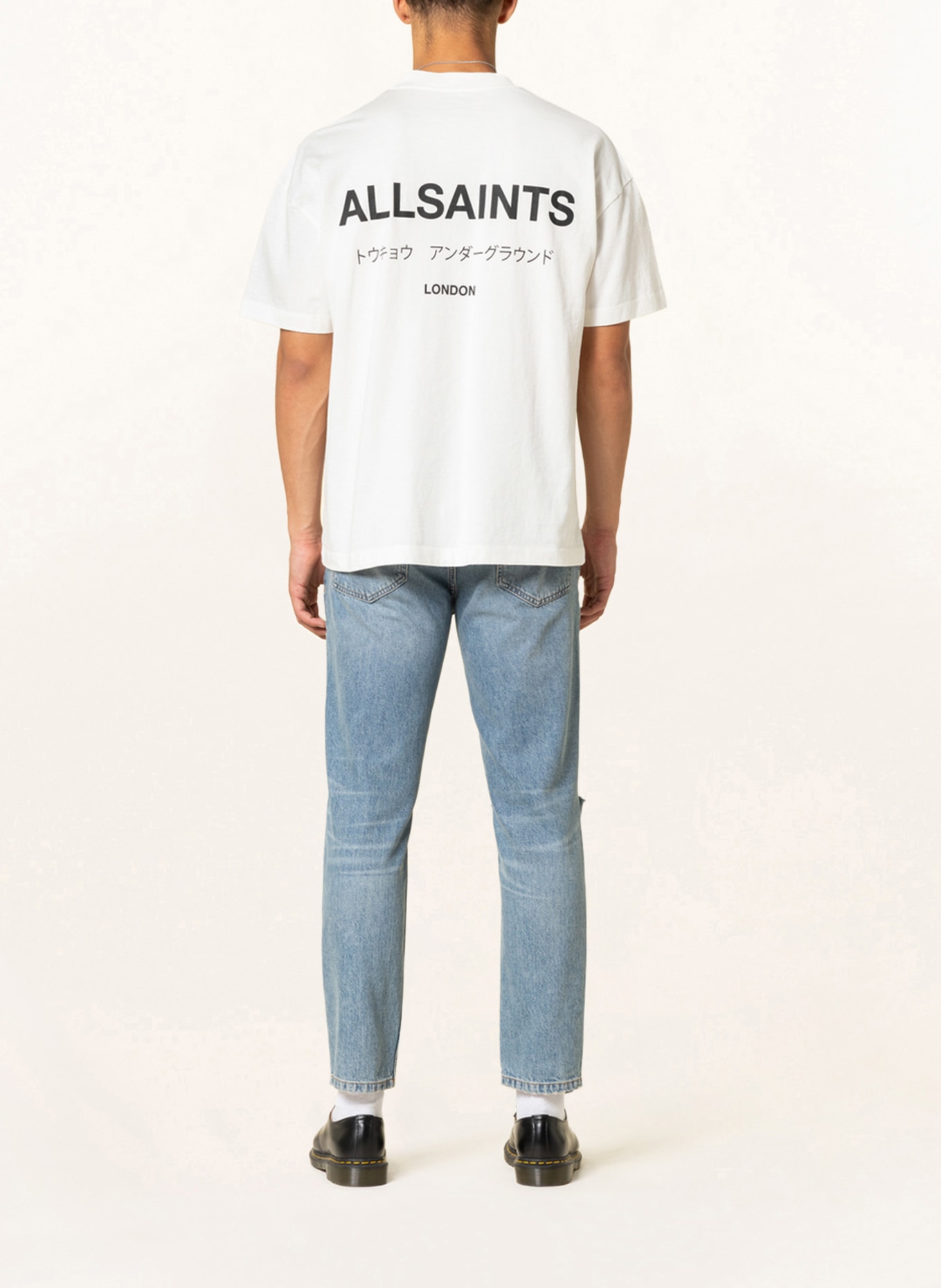 ALLSAINTS T-shirt UNDERGROUND, Color: ECRU (Image 3)