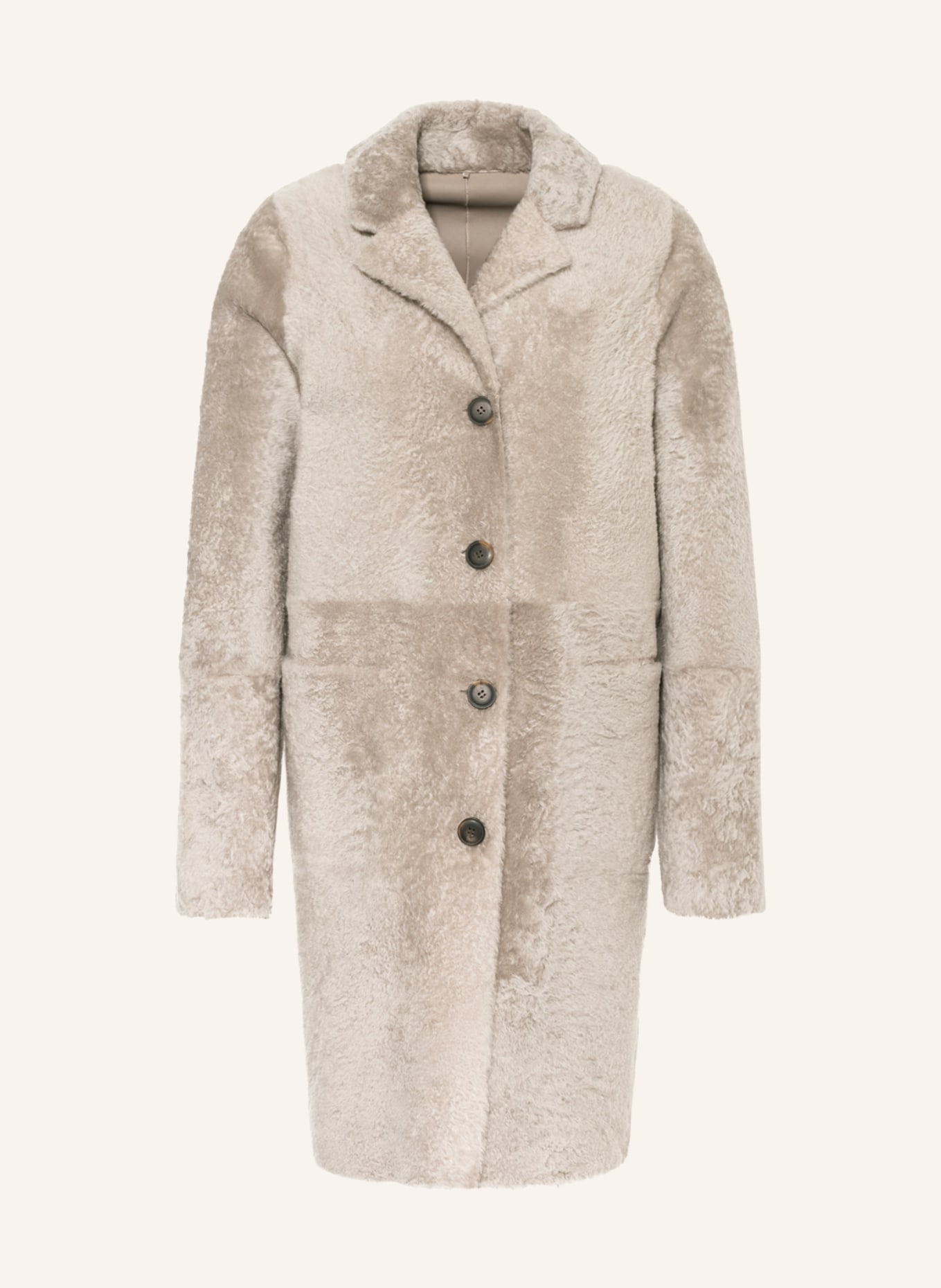 BENEDETTA NOVI Lambskin coat SERENA reversible, Color: BEIGE (Image 1)