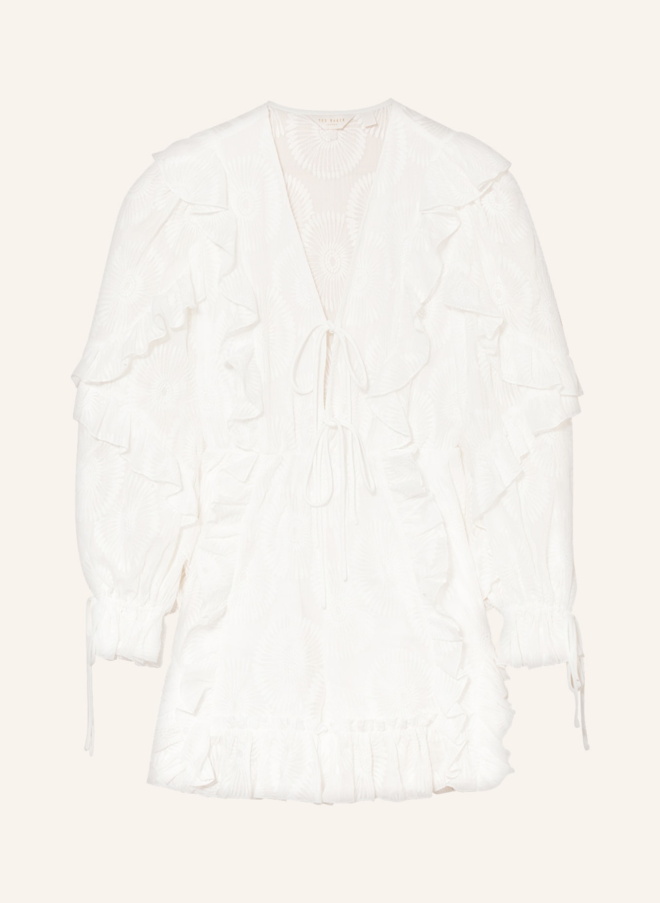 Ted baker sales white ruffle dress