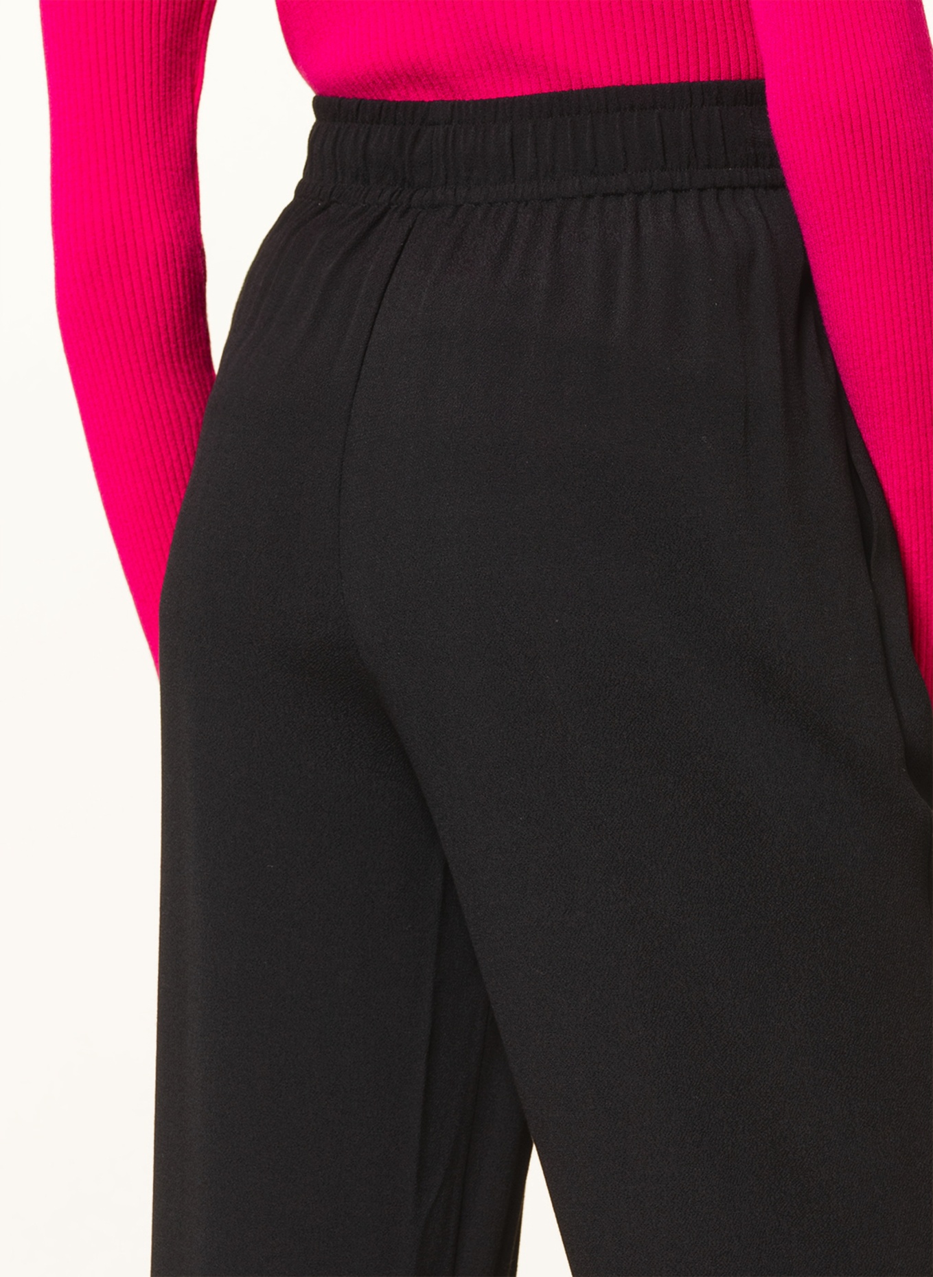 DIANE VON FURSTENBERG Wide leg trousers DENISE in jogger style, Color: BLACK (Image 5)