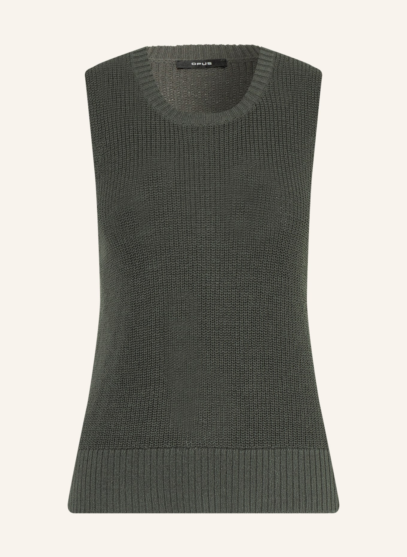 OPUS Knit top PIGONA, Color: KHAKI (Image 1)