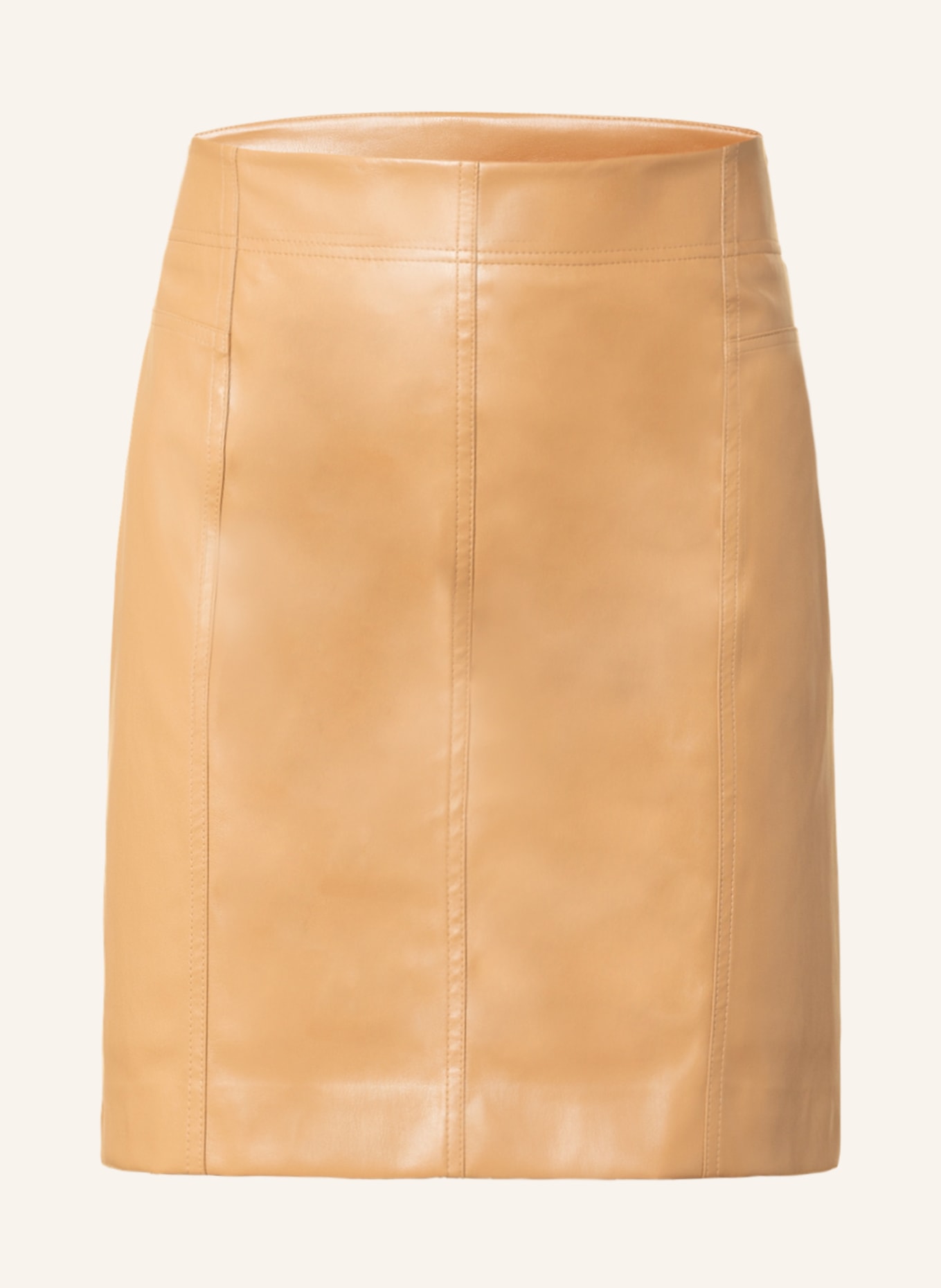 BOSS Skirt VARIANA in leather look, Color: LIGHT BROWN (Image 1)