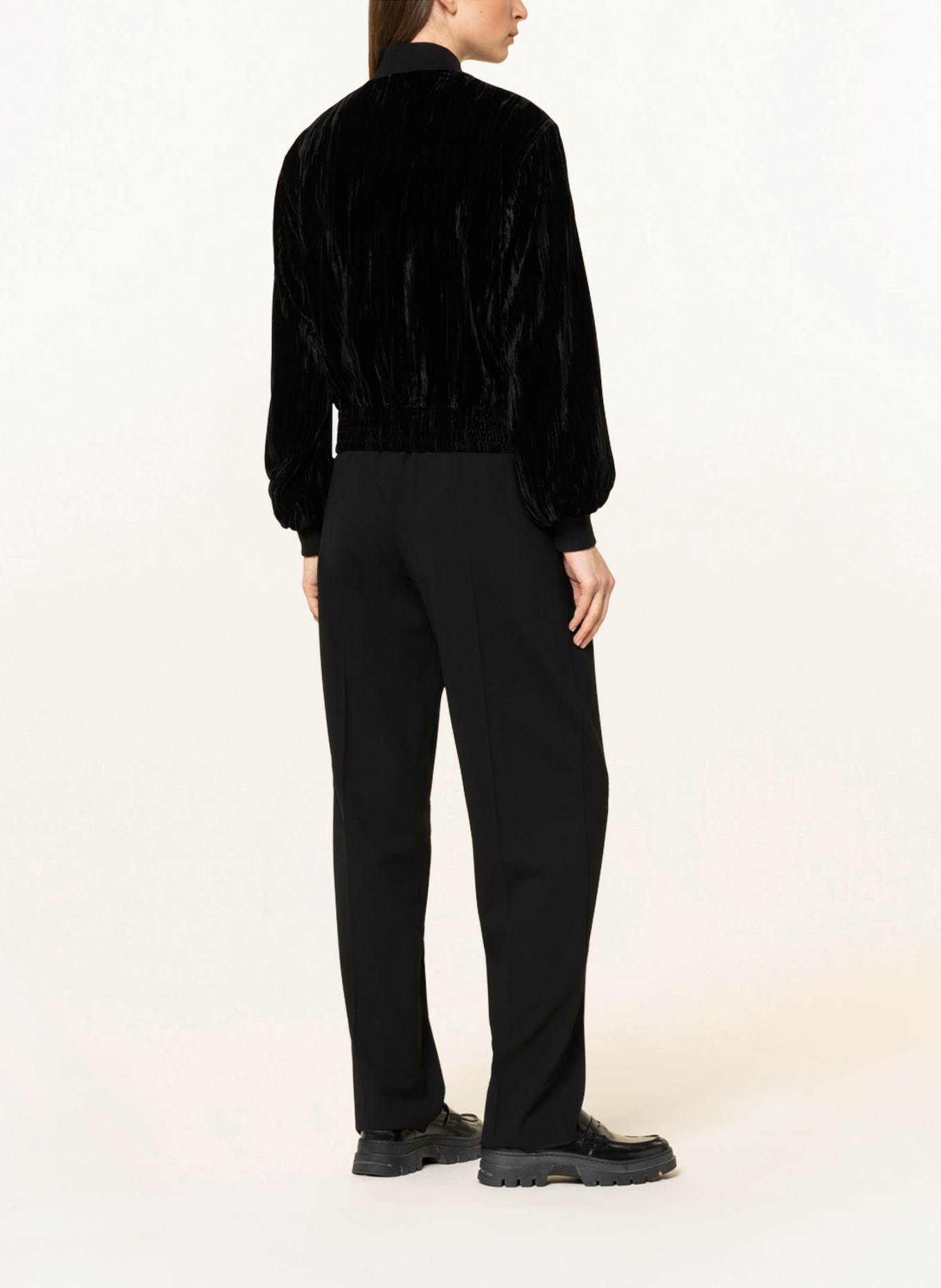 BOSS Velvet blouson jacket JELIVA, Color: BLACK (Image 3)