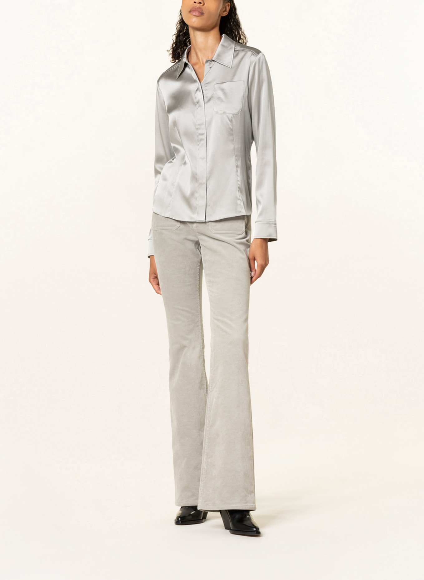 DOROTHEE SCHUMACHER Silk blouse , Color: GRAY (Image 2)