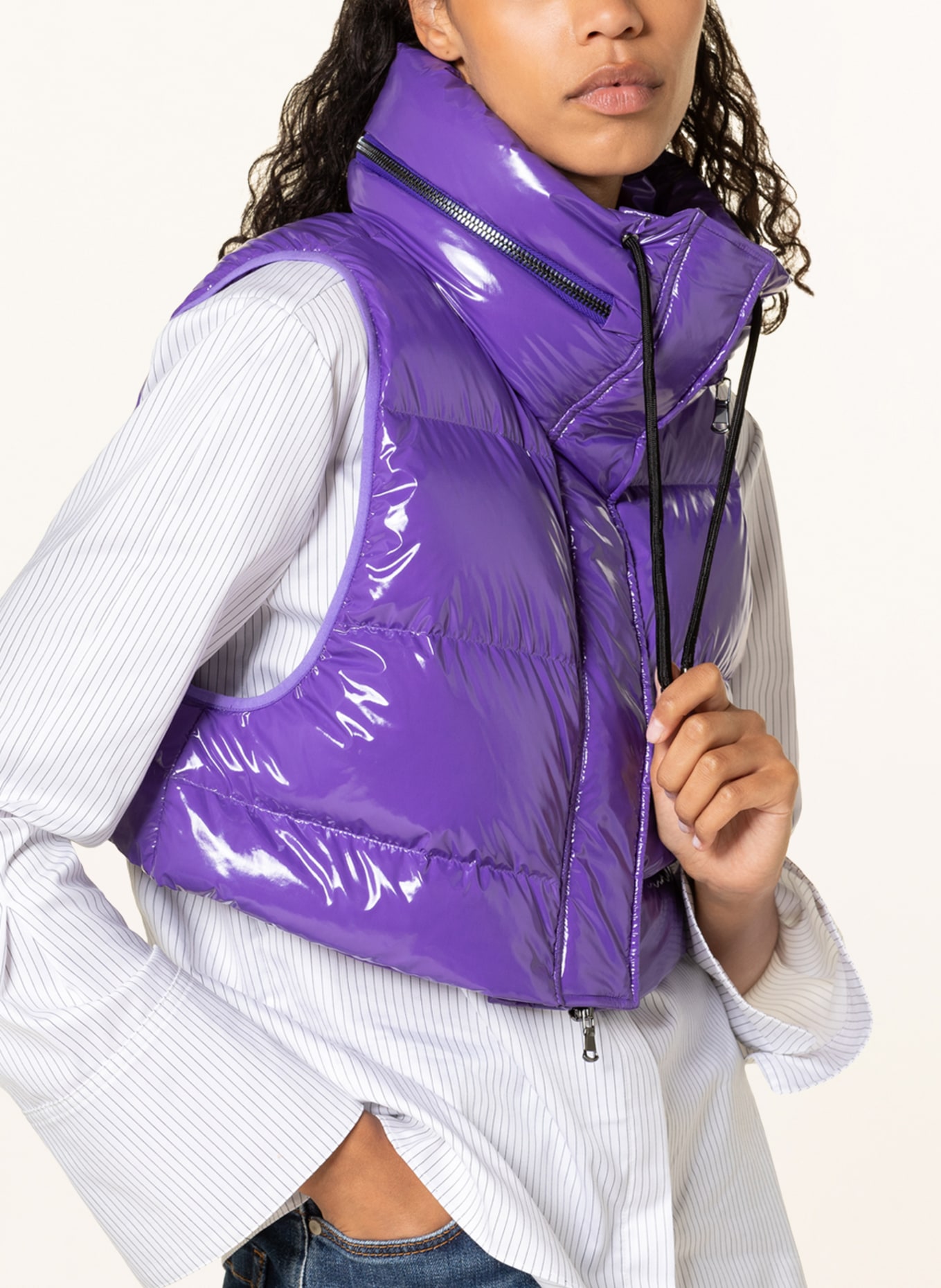 DOROTHEE SCHUMACHER Quilted vest , Color: PURPLE (Image 4)