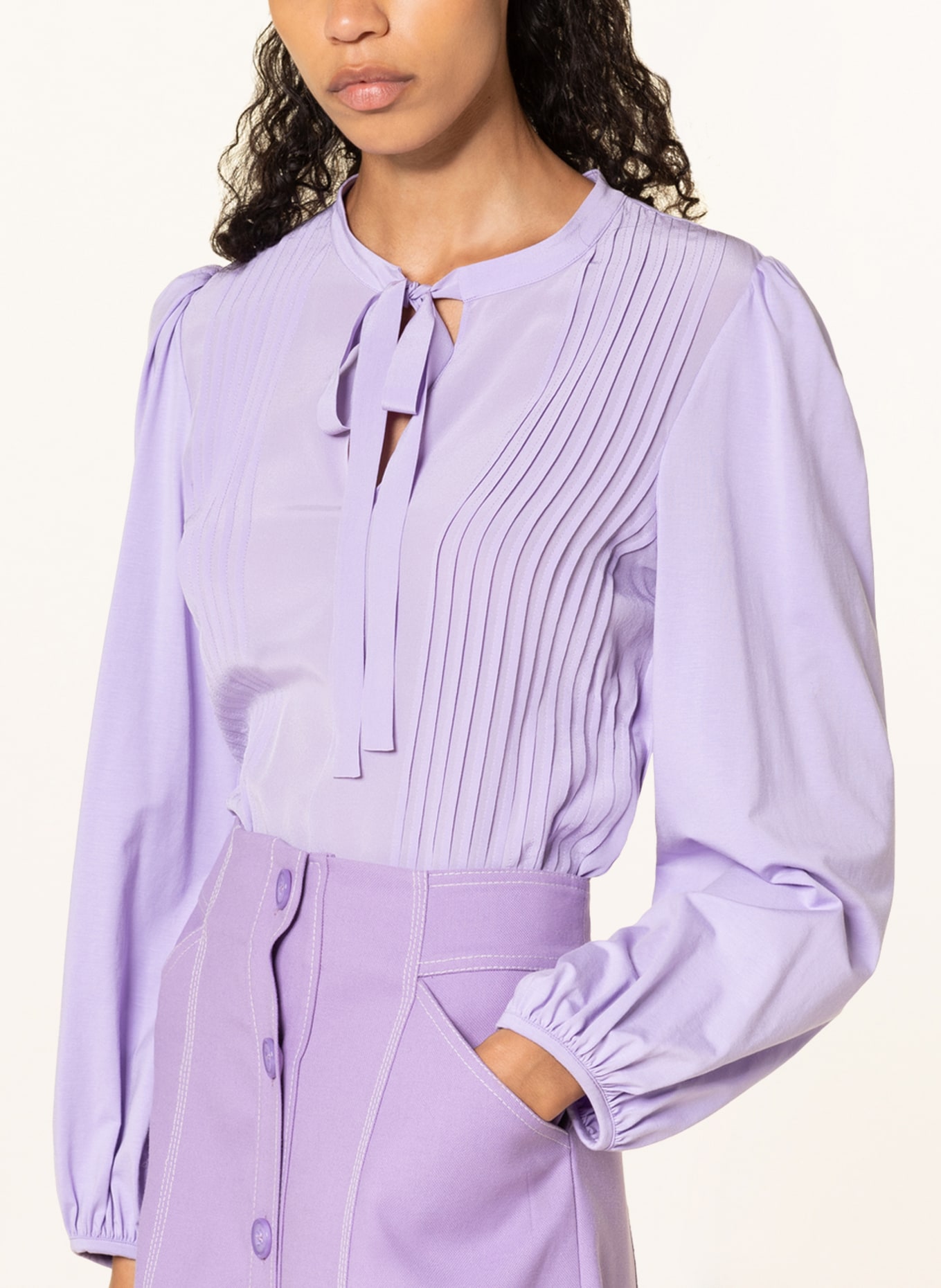 DOROTHEE SCHUMACHER Blouse in mixed materials , Color: LIGHT PURPLE (Image 4)