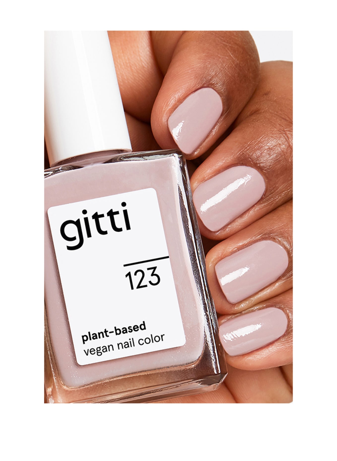 gitti PLANT-BASED VEGAN NAIL COLOUR: NO. 123 - HELLES LAVENDEL