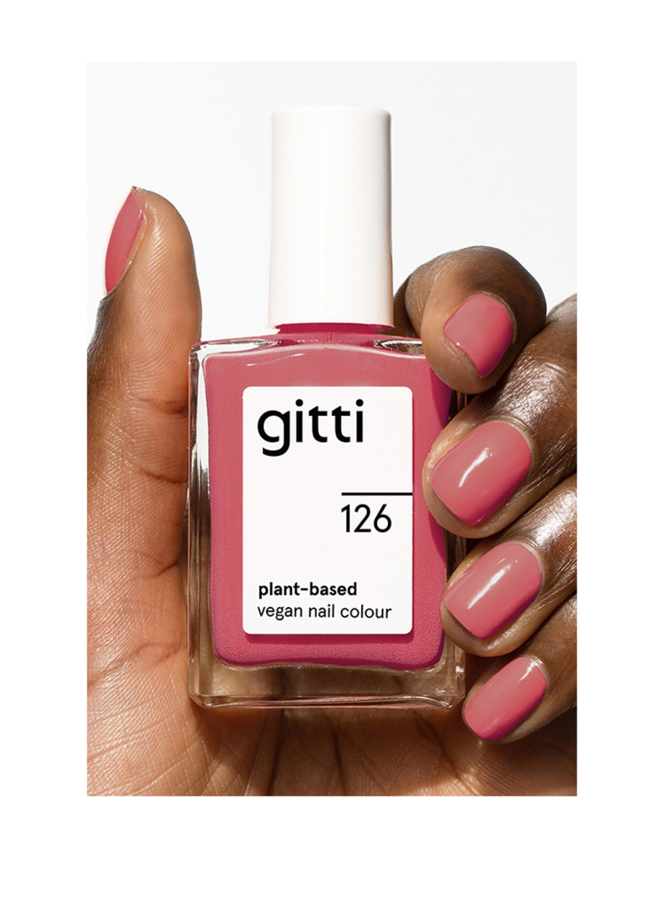 gitti PLANT-BASED VEGAN NAIL COLOUR: NO. 126 - PASTELLROT