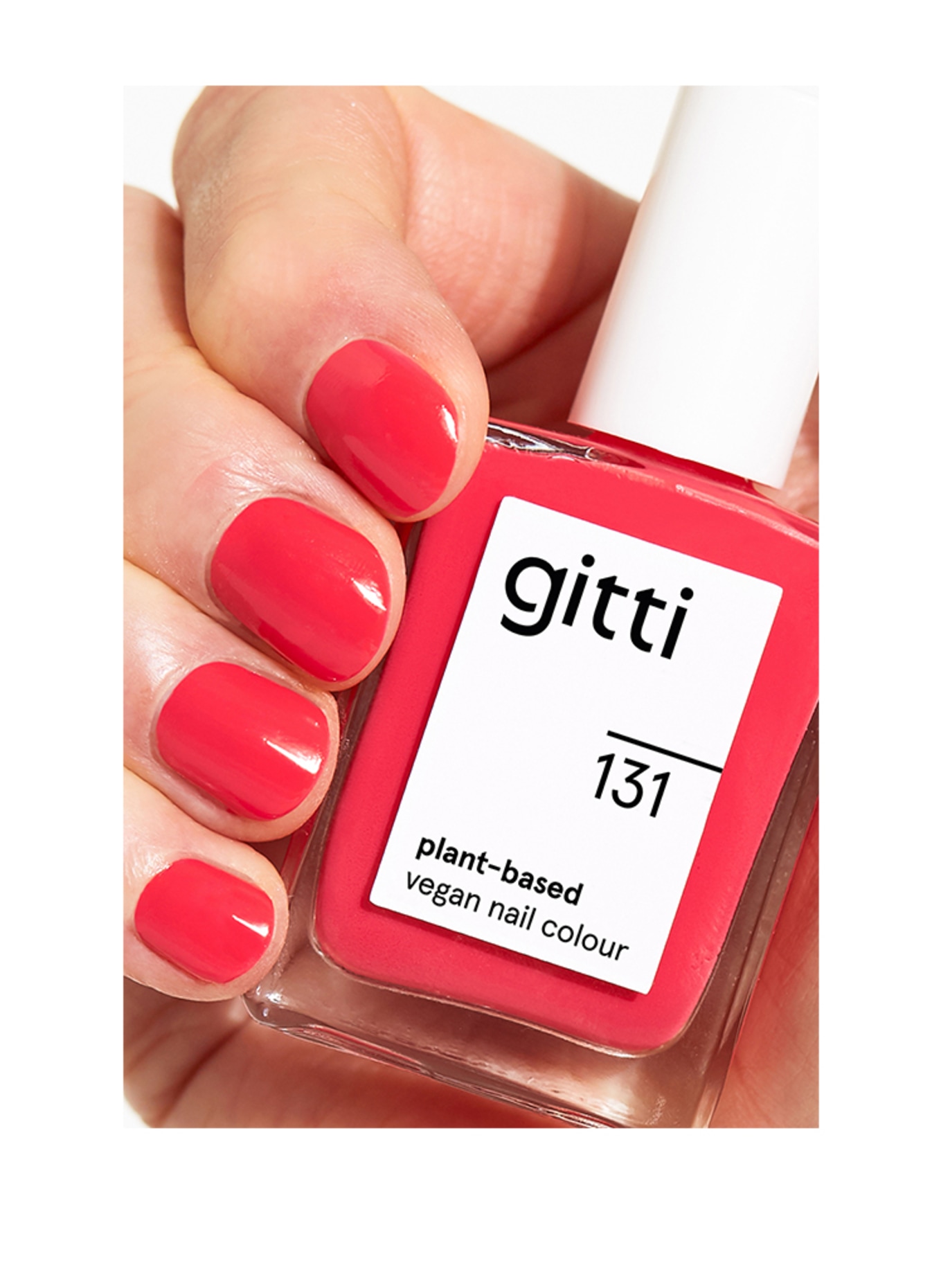 gitti PLANT-BASED VEGAN NAIL COLOUR: NO. 131 - HELLROT
