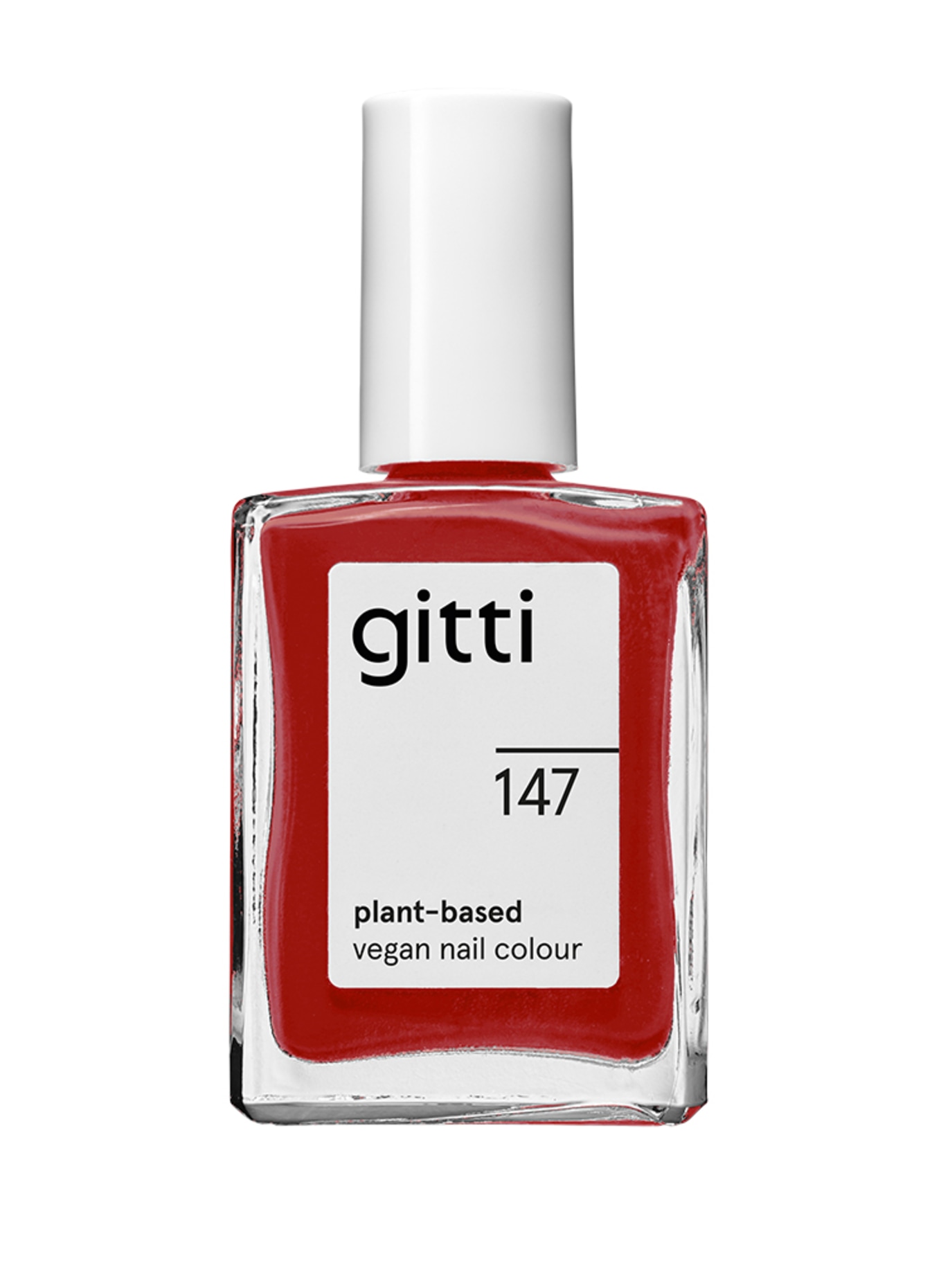 gitti PLANT-BASED VEGAN NAIL COLOUR: NO. 147 - REAL RED
