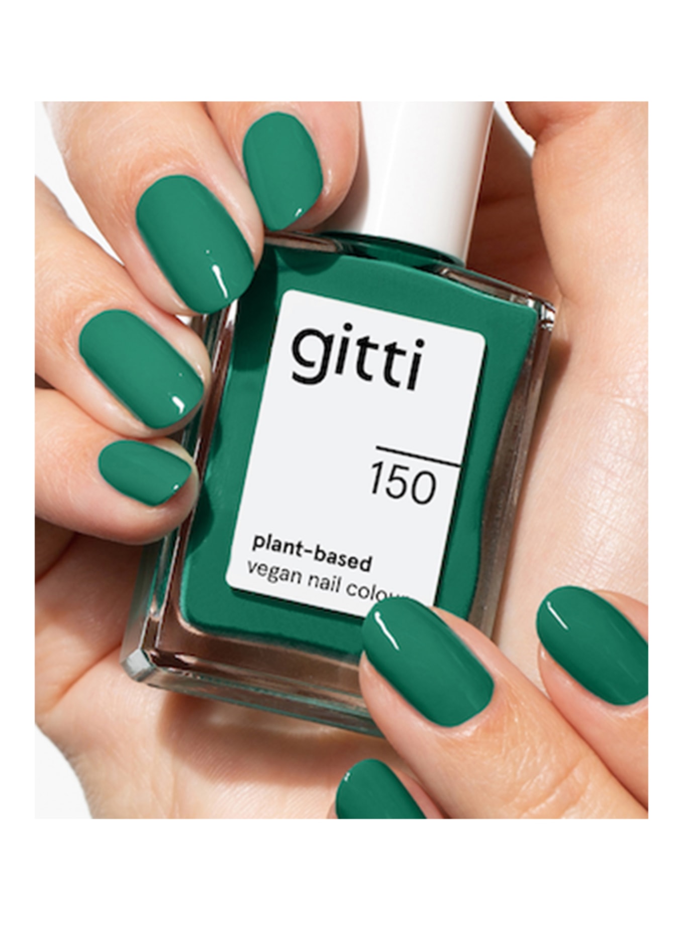 gitti PLANT-BASED VEGAN NAIL COLOUR: NO. 150 - FOREST GREEN