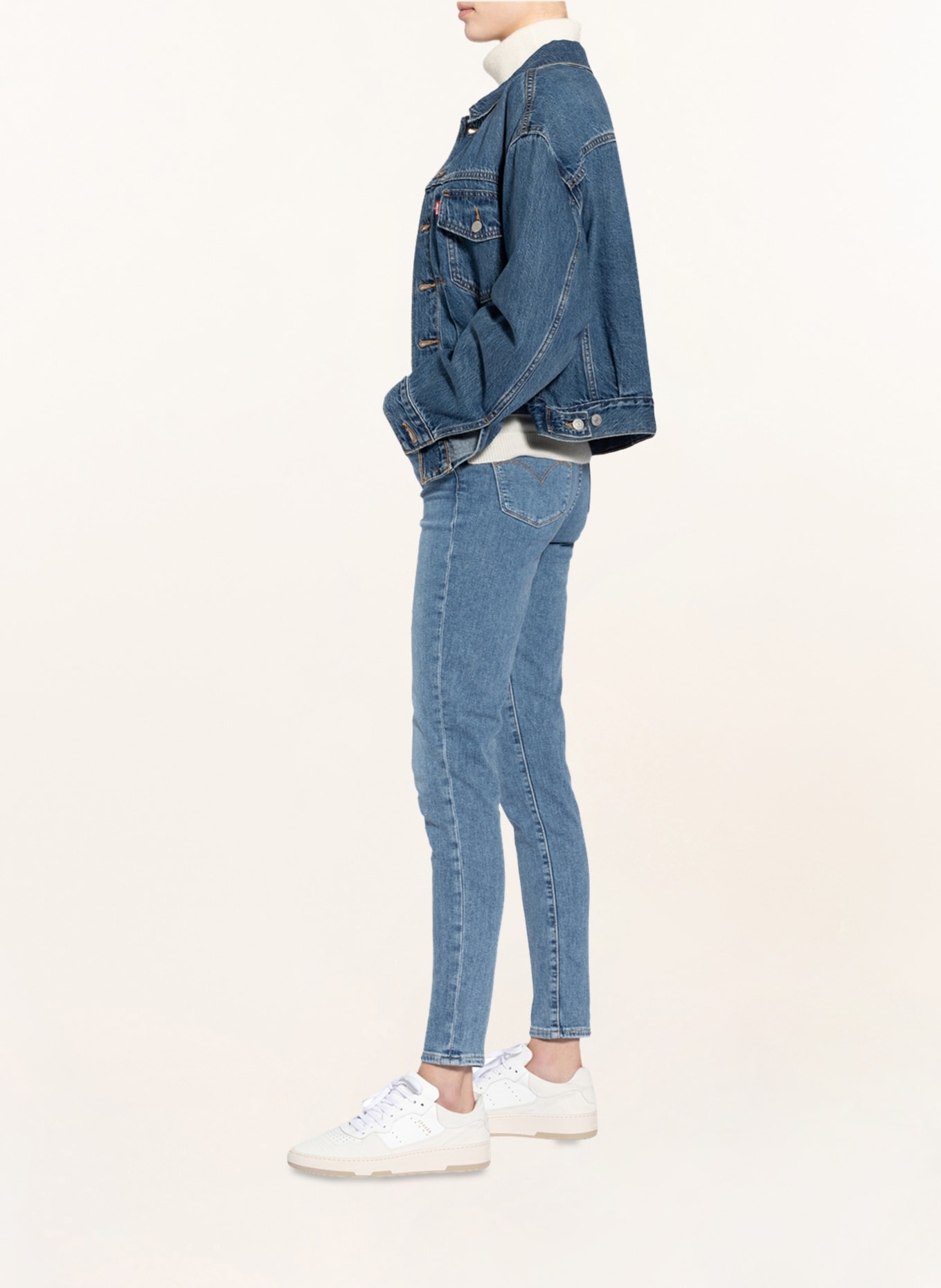 Levi's® Skinny jeans 721, Color: 68 Dark Indigo - Worn In (Image 4)