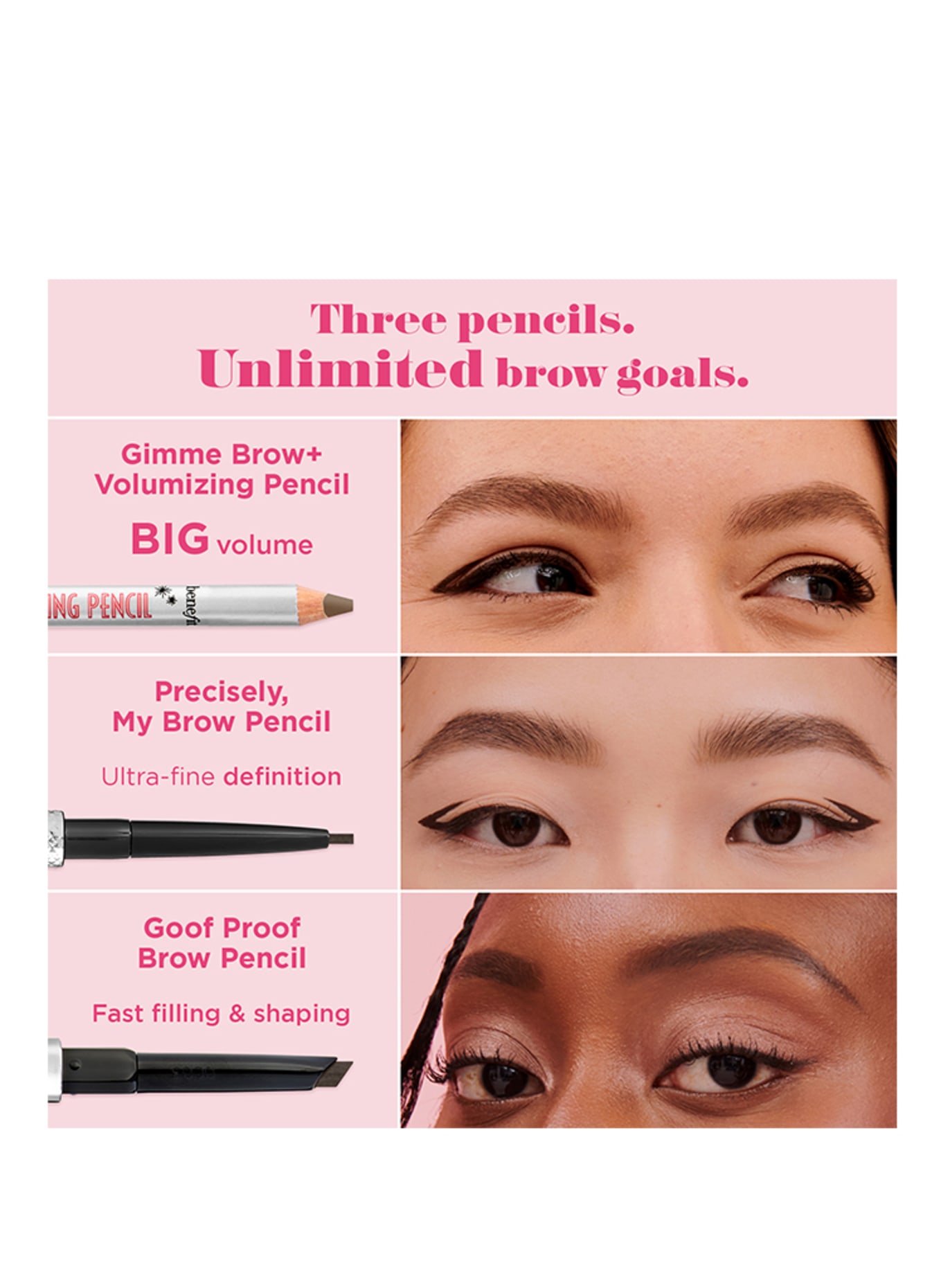 benefit GIMME BROW+ VOLUMIZING PENCIL: COOL GREY