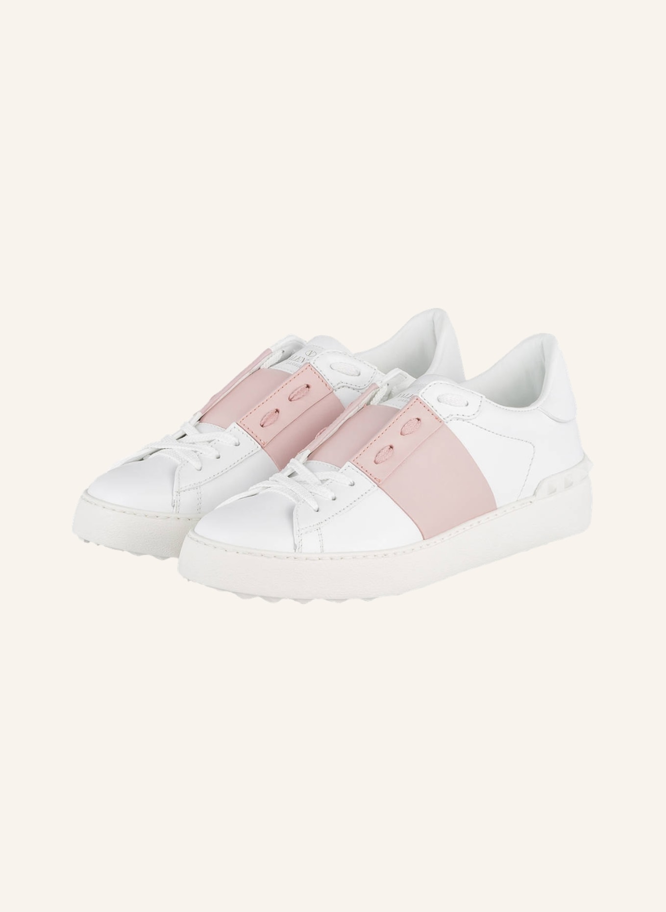 VALENTINO GARAVANI Sneakers OPEN ROCKSTUD, Color: WHITE/ ROSE (Image 1)