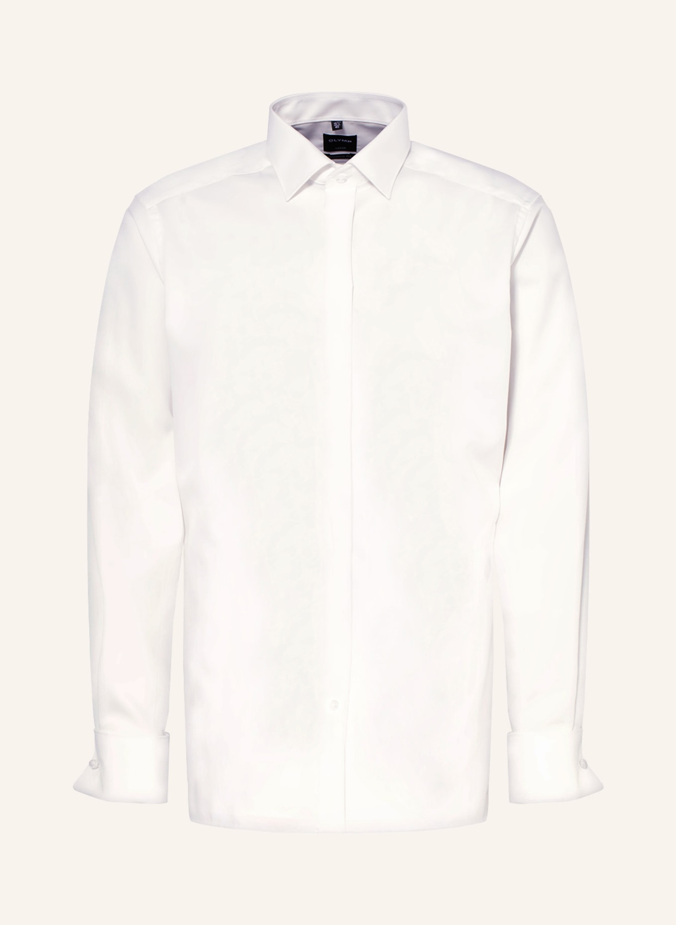OLYMP Smoking-Hemd Luxor modern fit mit Umschlagmanschette, Farbe: CREME (Bild 1)