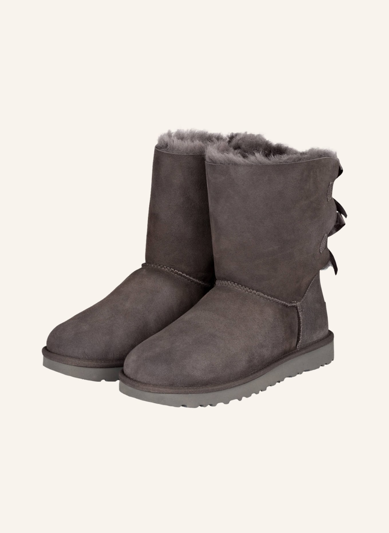 UGG MINI BAILEY BOW - Winter boots - slate/brown - Zalando.de