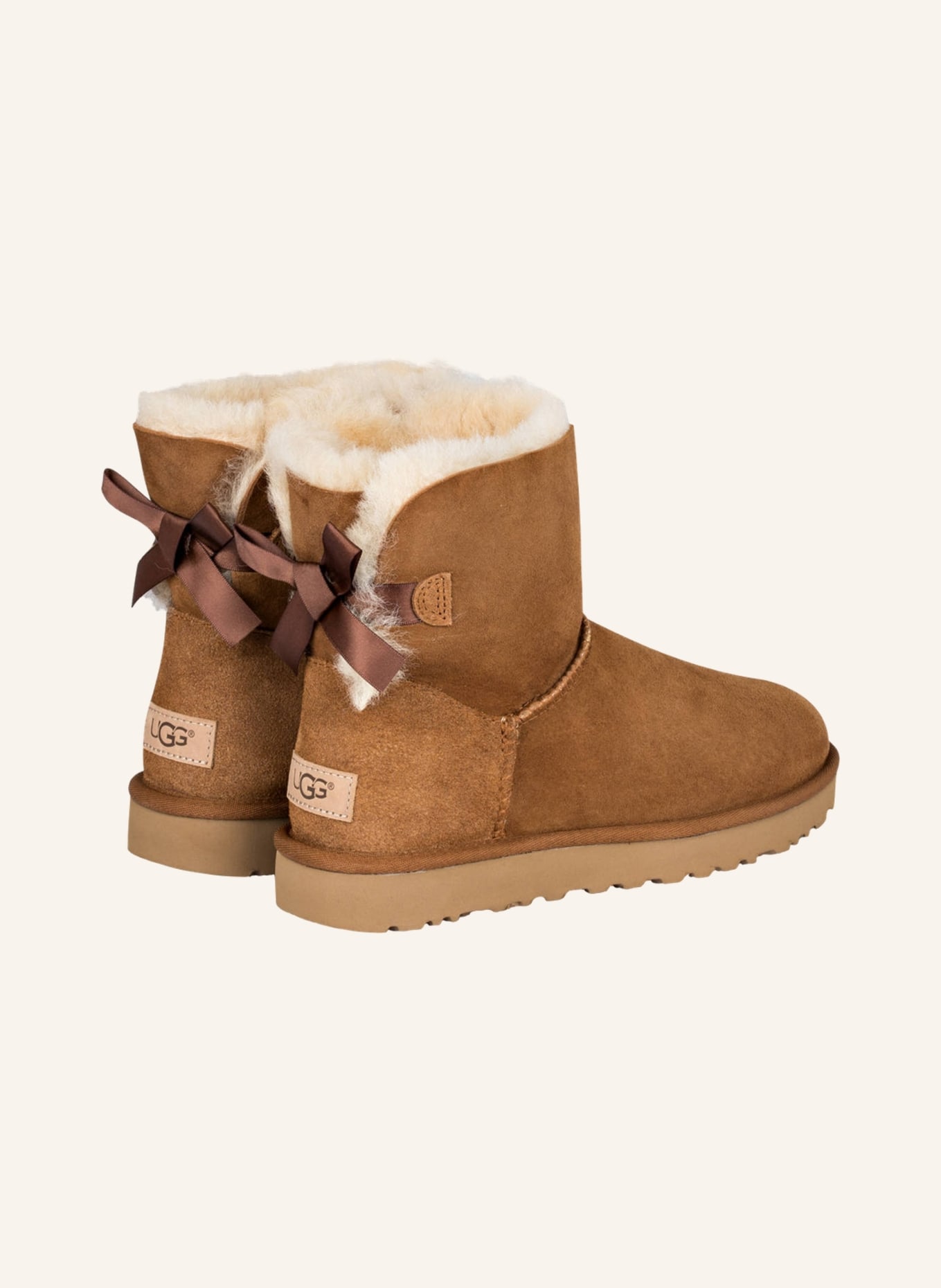 UGG Boots MINI BAILEY BOW II in chestnut