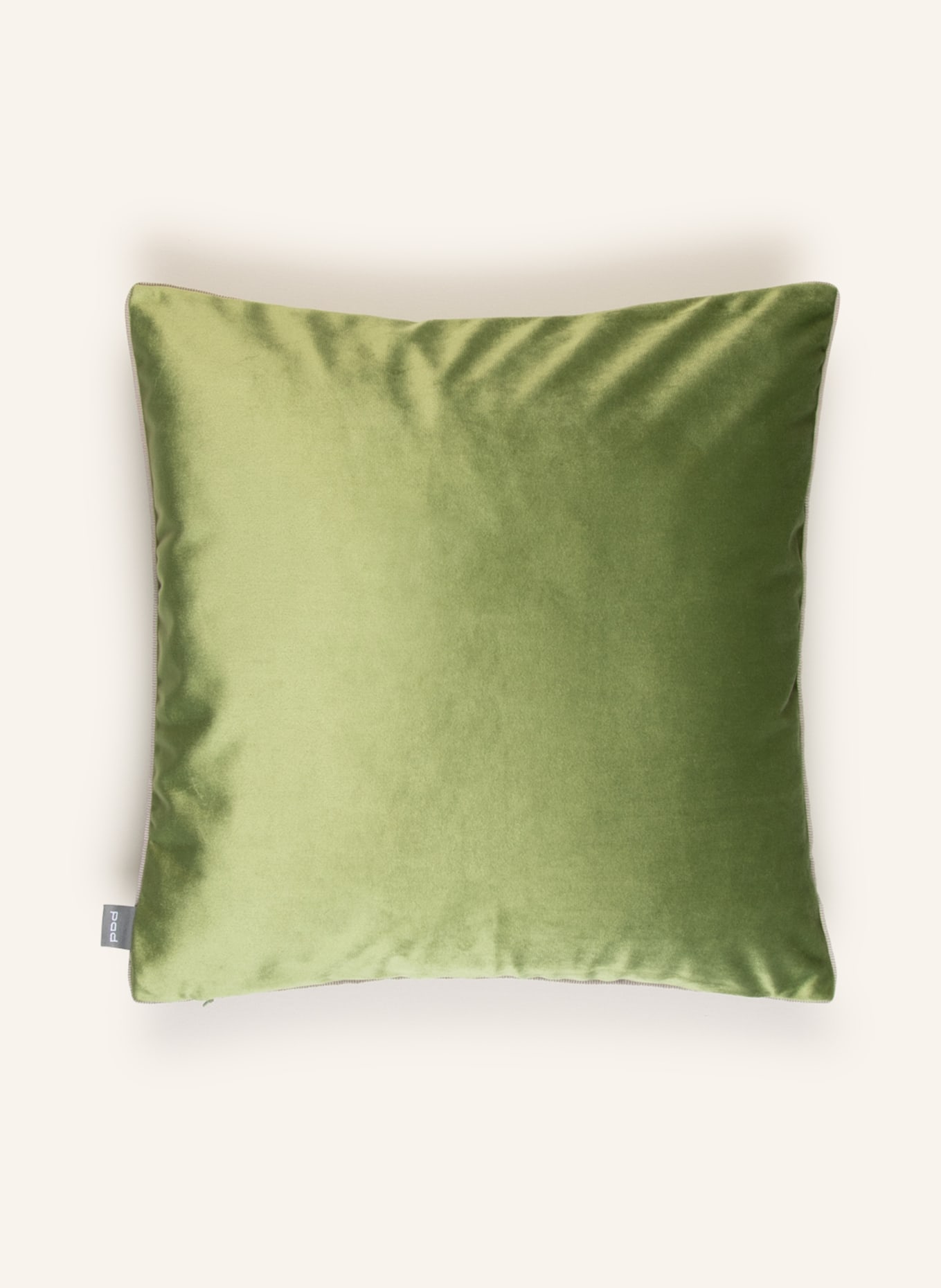 PAD Dekoracyjna poszewka na poduszkę ELEGANCE z aksamitu: D10 kiwi