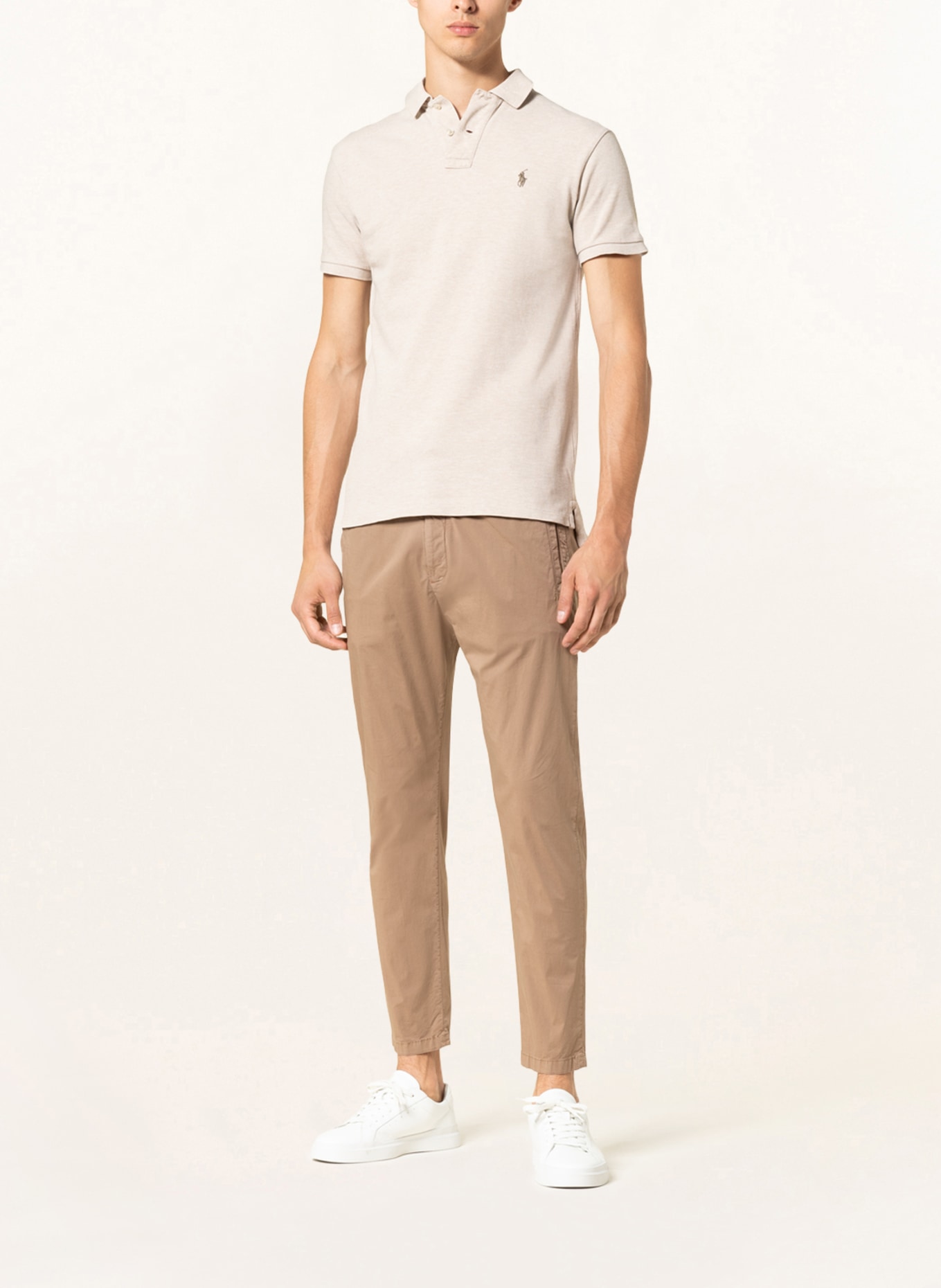 POLO RALPH LAUREN Piqué-Poloshirt Slim Fit, Farbe: BEIGE (Bild 2)